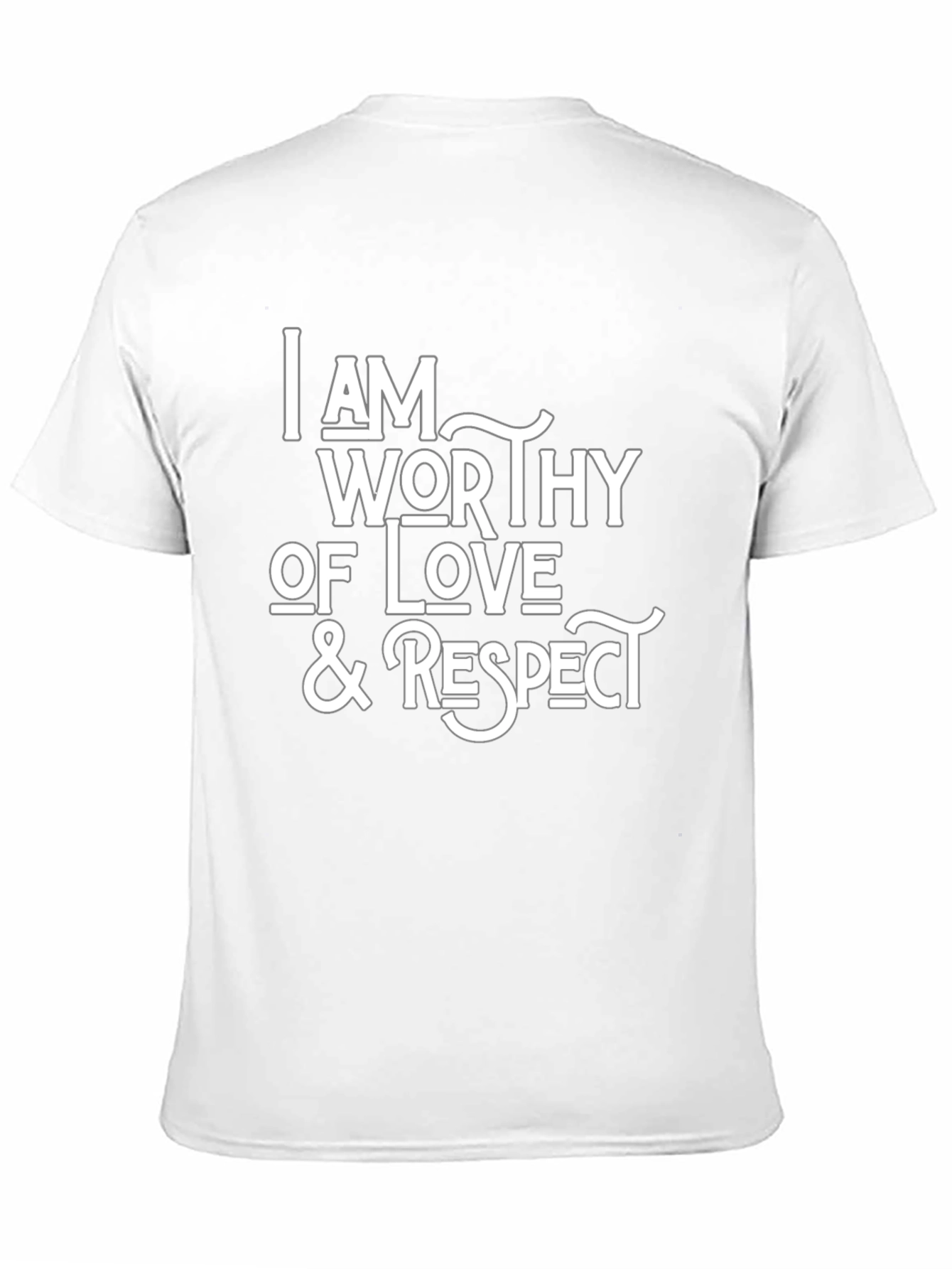 Black Worthy of Love & Respect Black T-Shirt view 11
