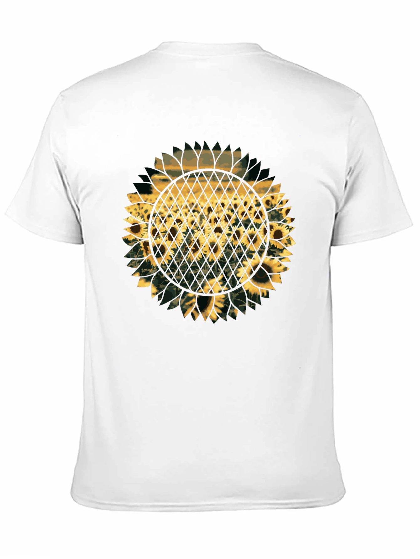 Black Sunflower Graphic Print T-Shirt - Black view 11