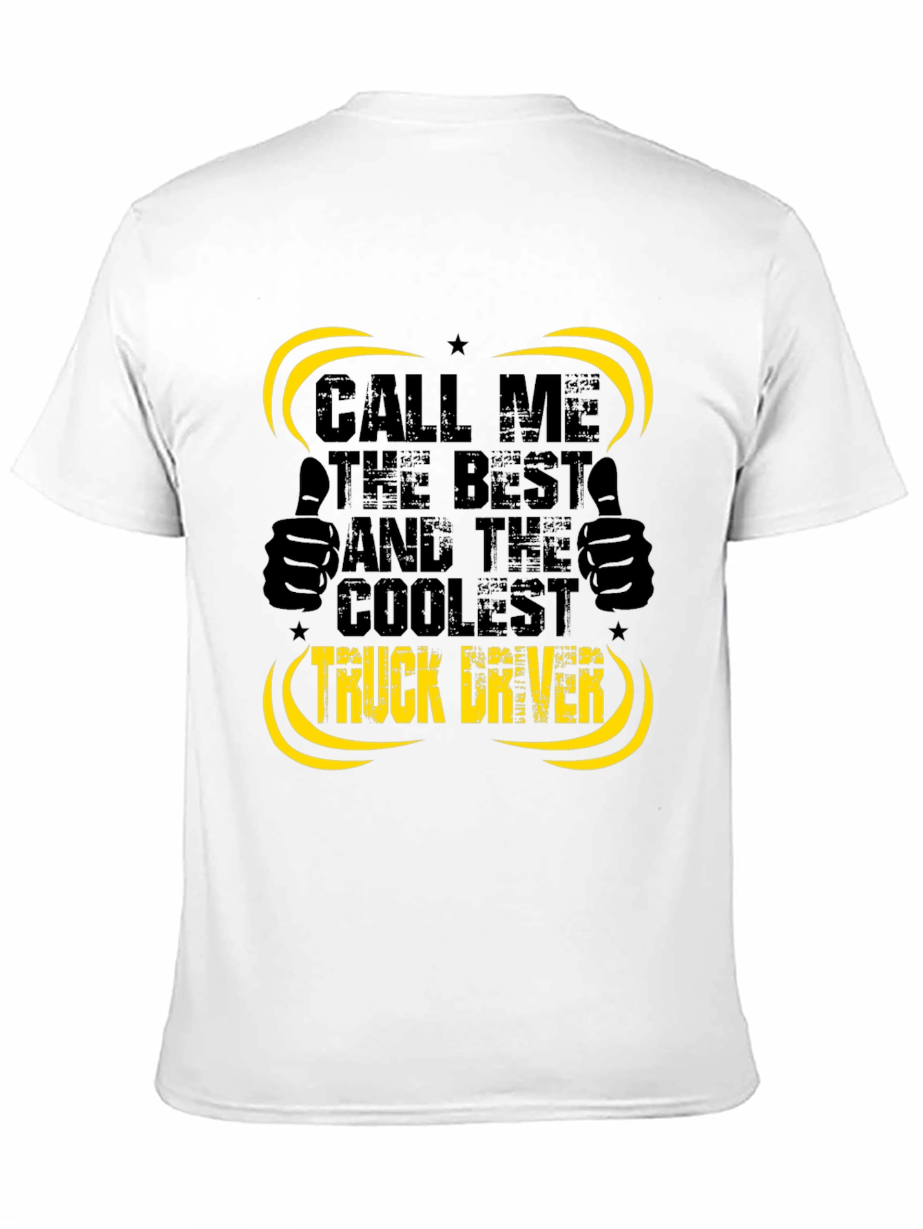 Black Coolest Truck Driver Black T-Shirt view 11