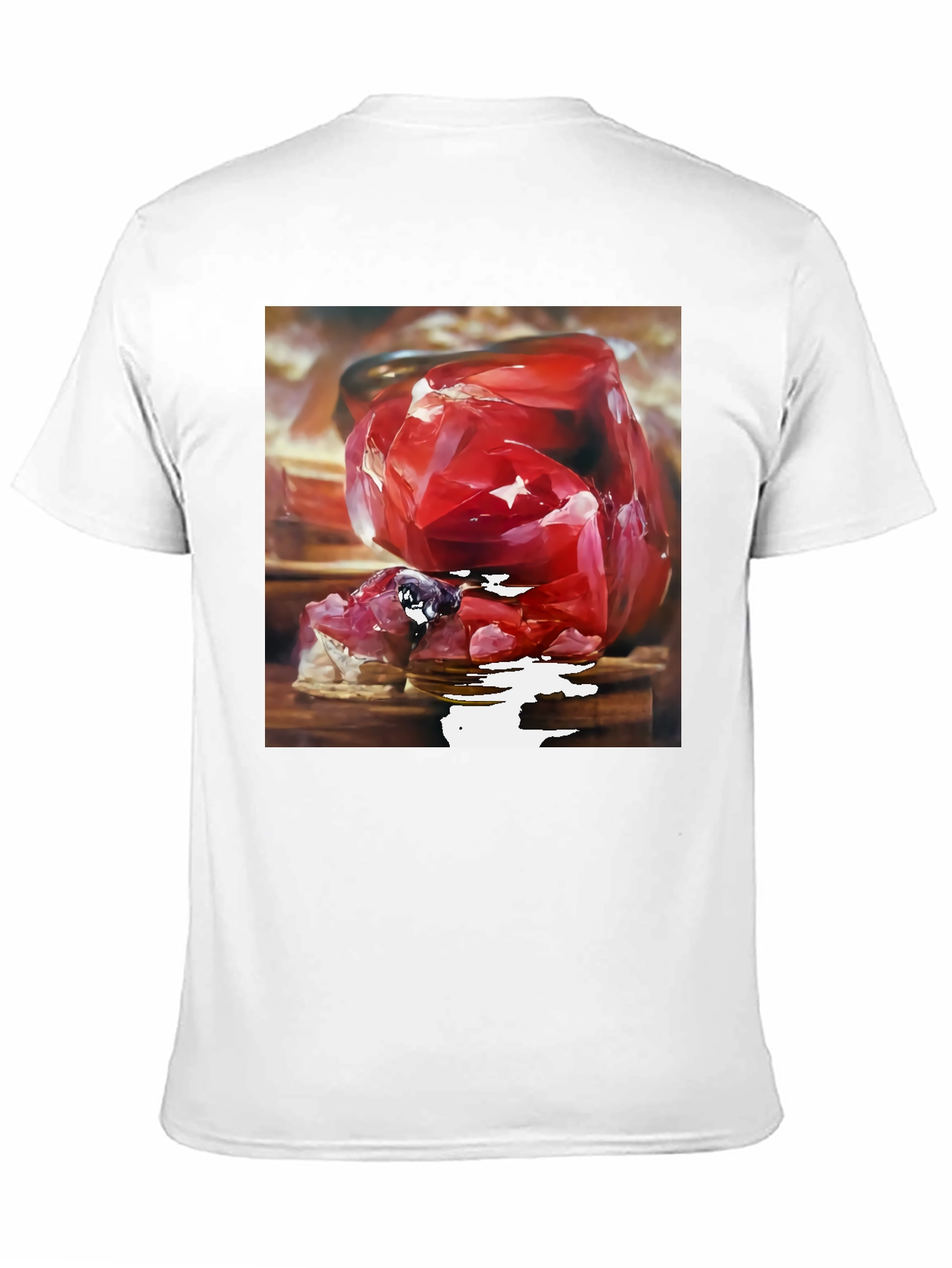 Black Ruby Gemstone Graphic Tee - Bold Statement Shirt view 11