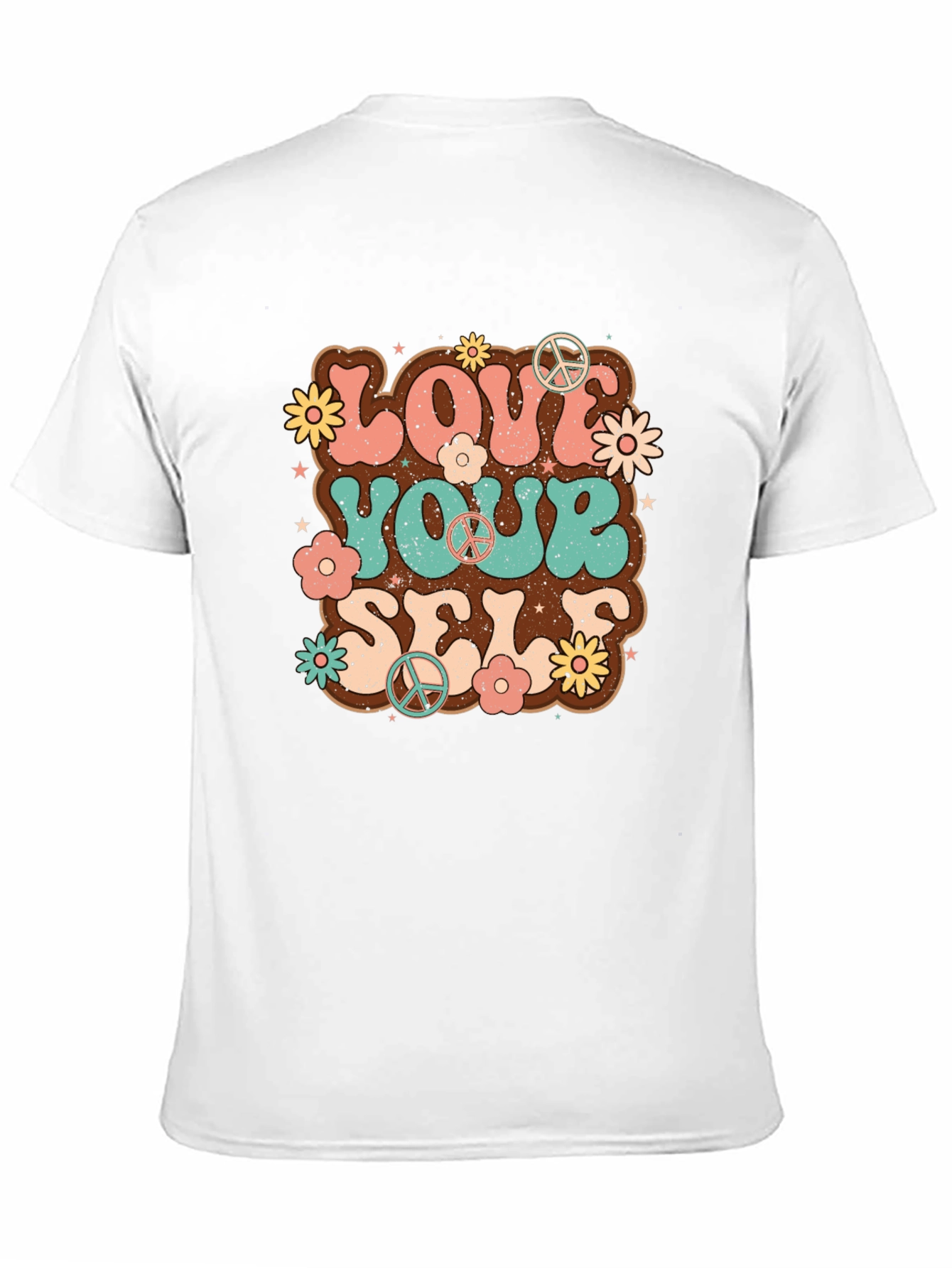 Black Retro Love Yourself Graphic Tee view 11