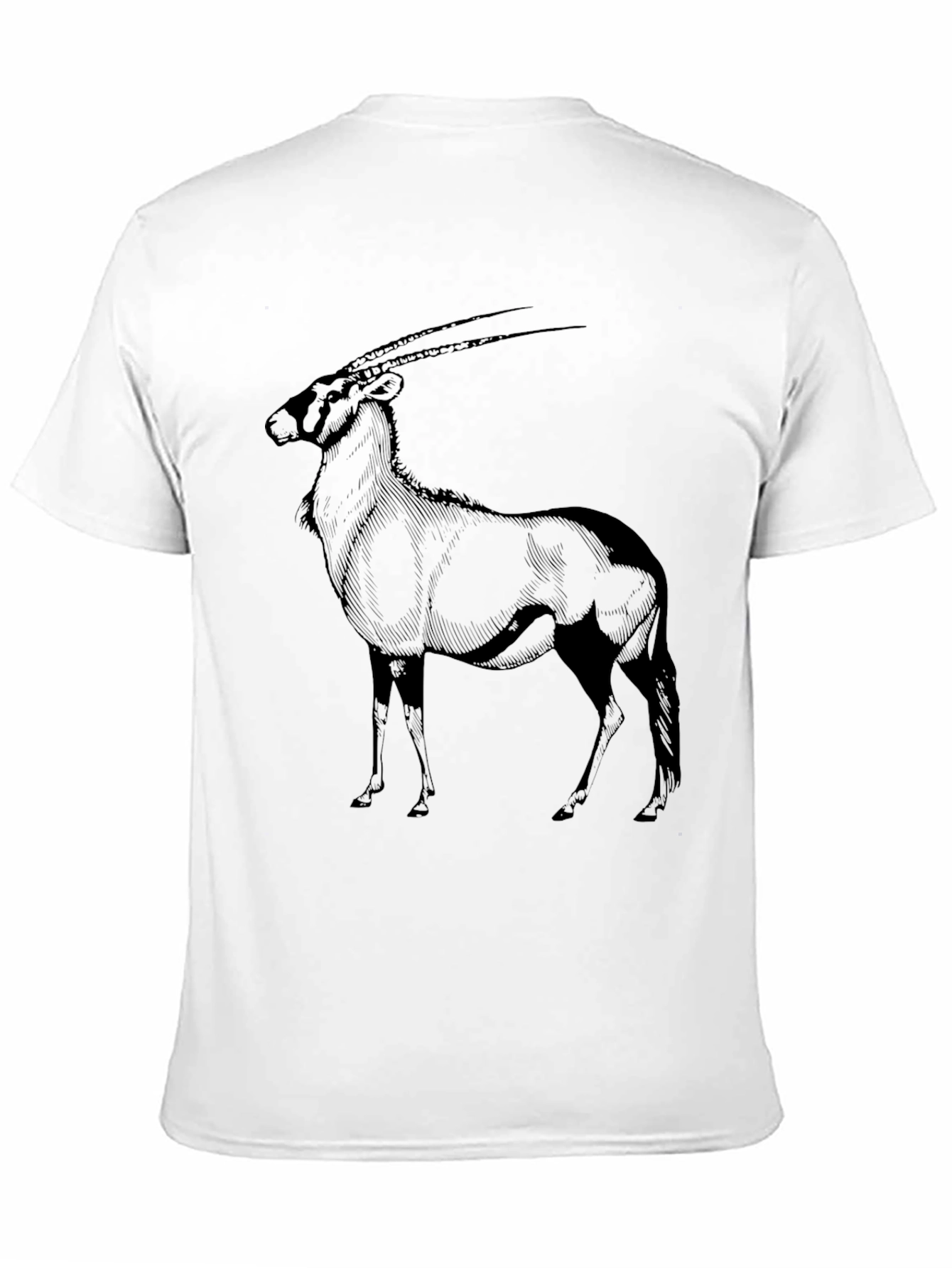 Black Black T-Shirt with Oryx Graphic view 11
