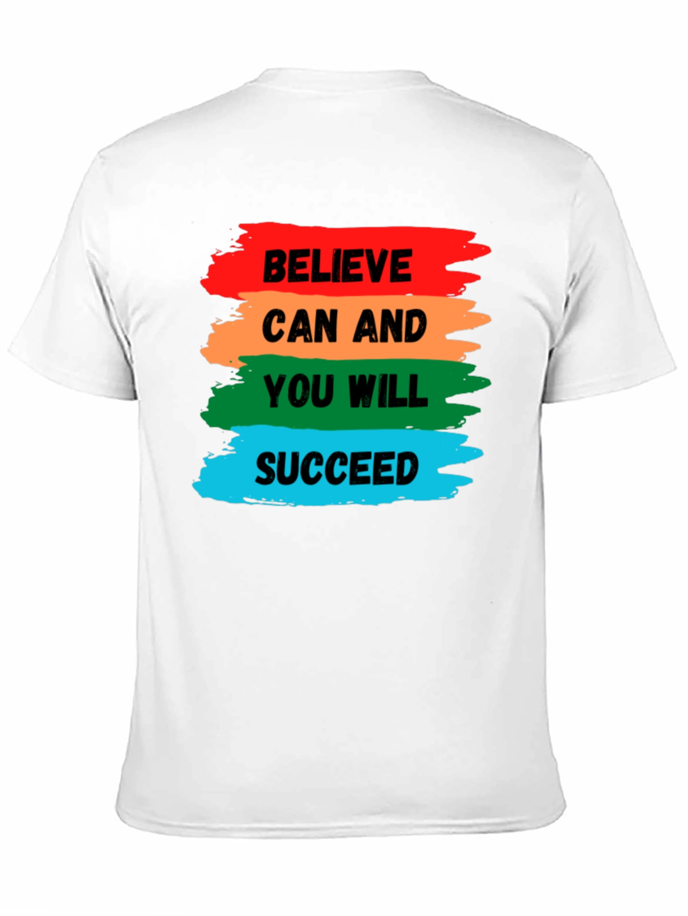 Black Believe Can Succeed Graphic Tee - Motivation Shirt view 11