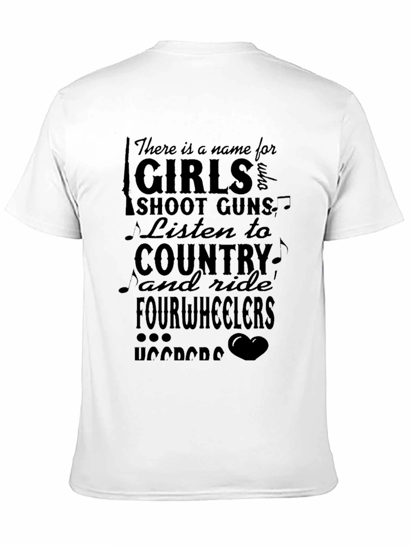 Black Girls Shoot Guns Country Fourwheelers Black T-Shirt view 11