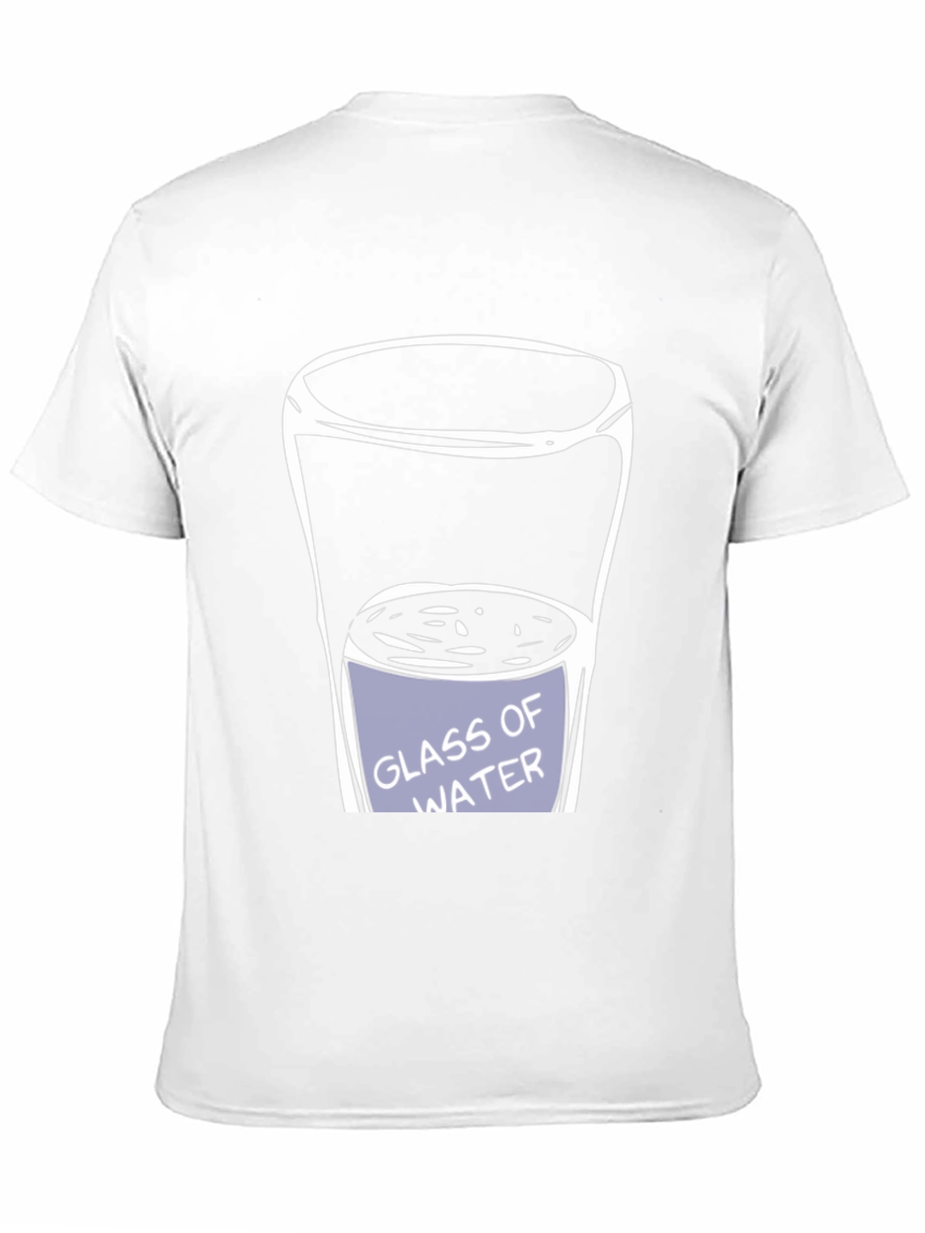 Black Glass of Water Graphic Tee - Unisex Black Cotton T-Shirt view 11