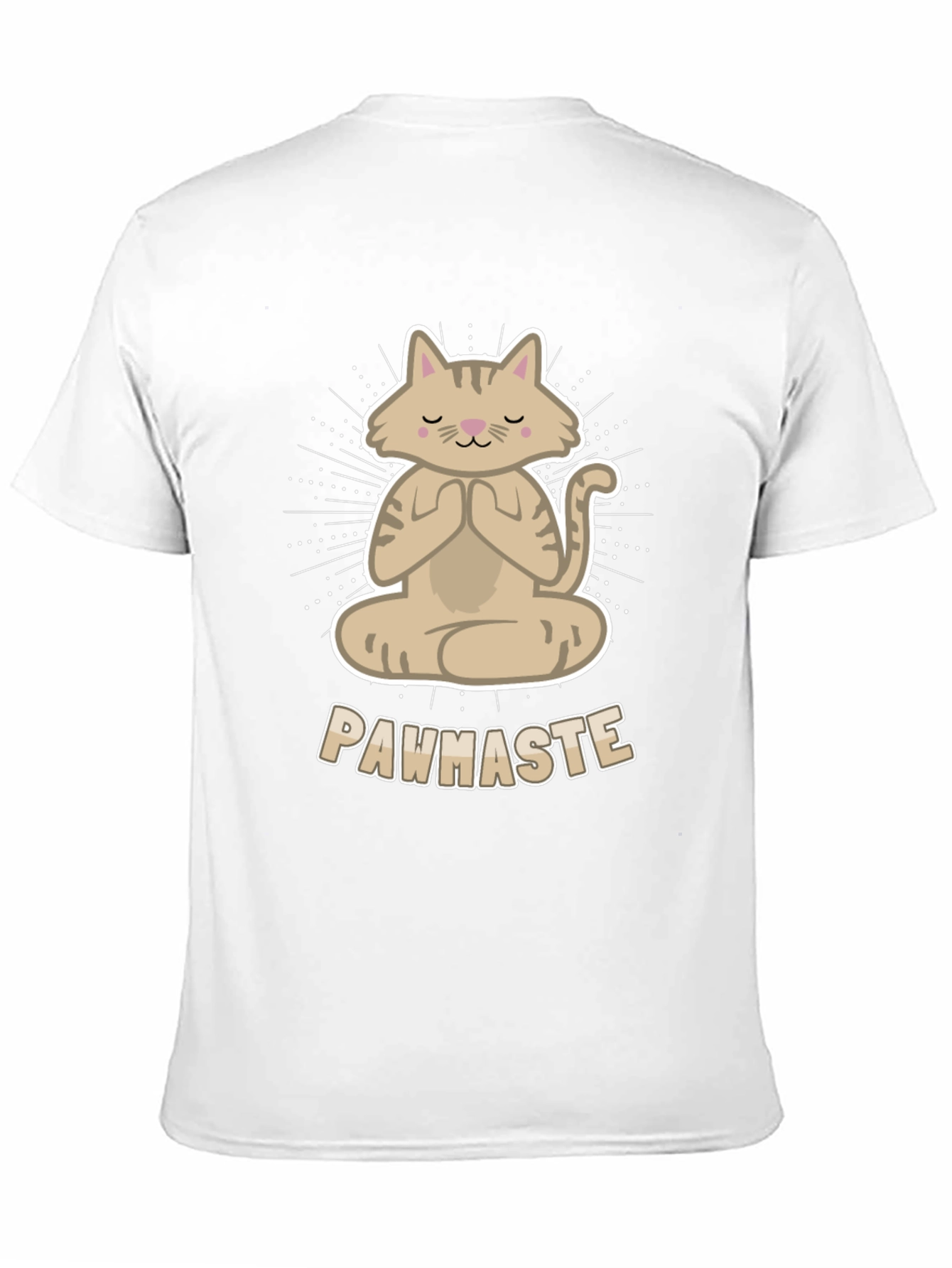 Black Meditating Cat Tee - Pawhaste Design view 11