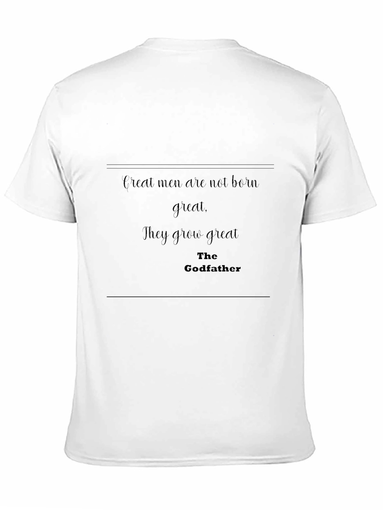 Black The Godfather "Great Men" Graphic T-Shirt view 11
