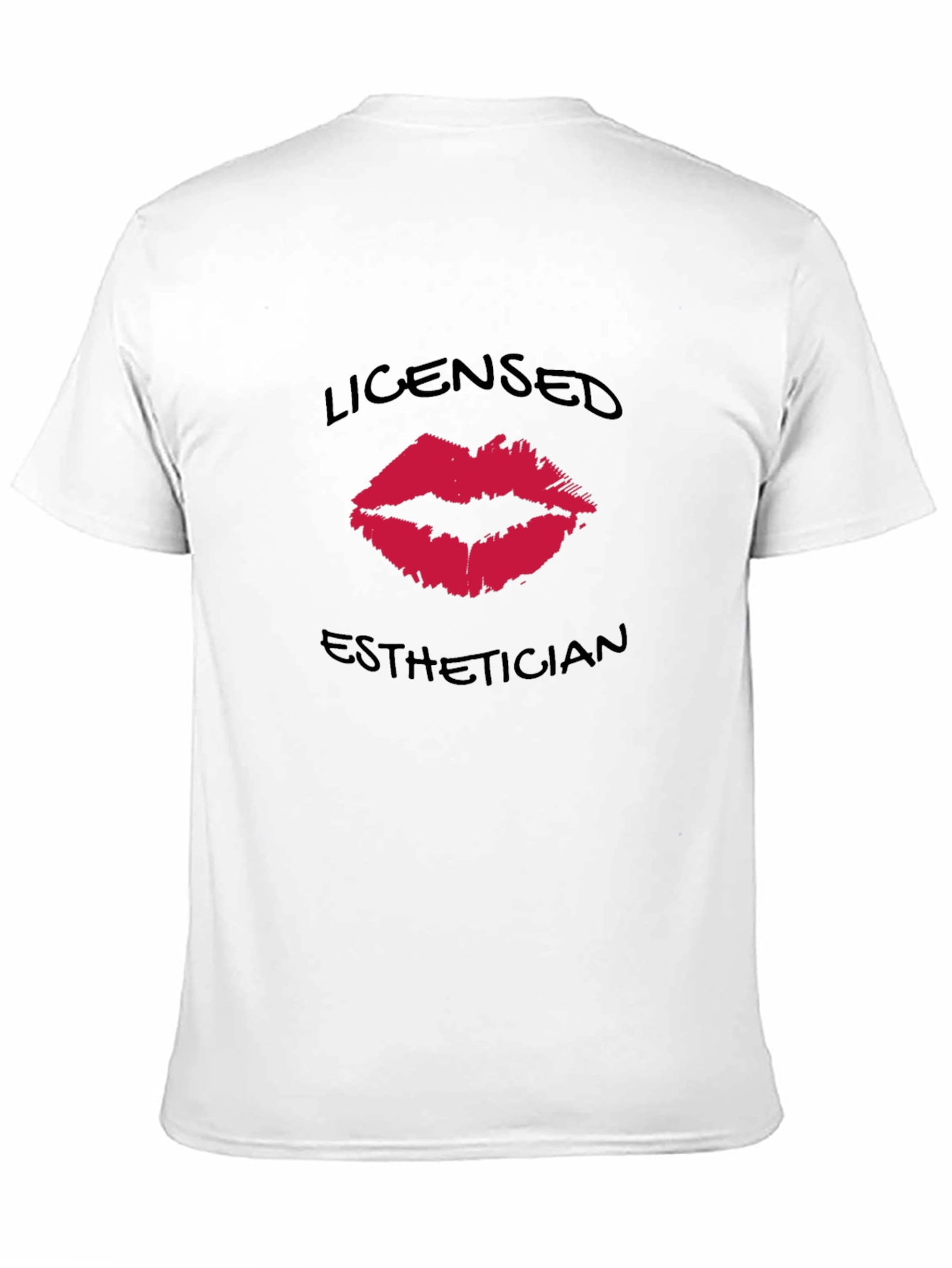 Black Licensed Esthetician Kiss T-Shirt view 11