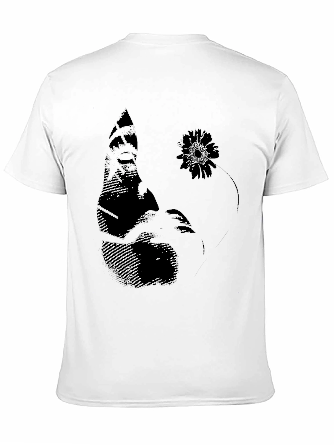 Black Abstract Graphic Print Black T-Shirt view 11