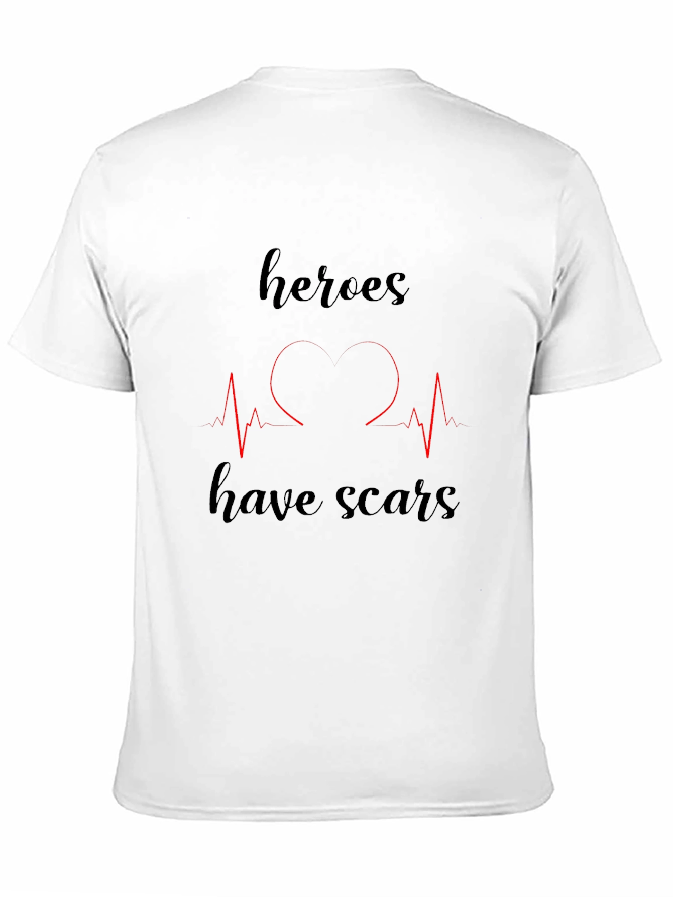 Black Heroes Have Scars Graphic T-Shirt view 11