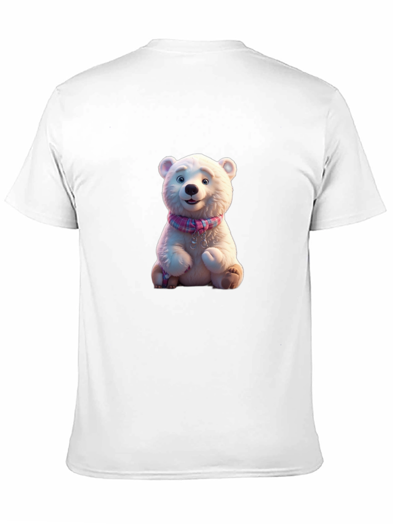 Black Cute Polar Bear T-Shirt view 11
