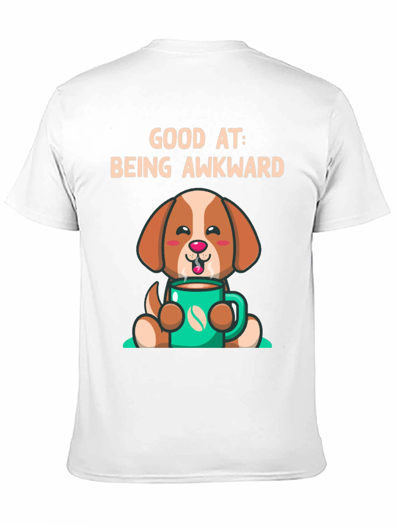 Black Awkward Dog Graphic T-Shirt view 11