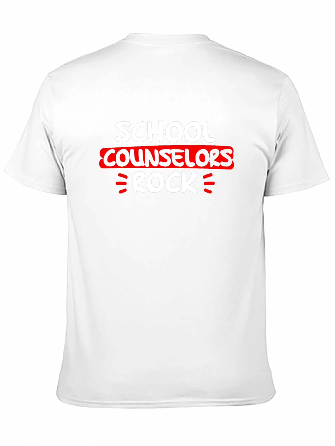 Black School Counselor Rock T-Shirt view 11