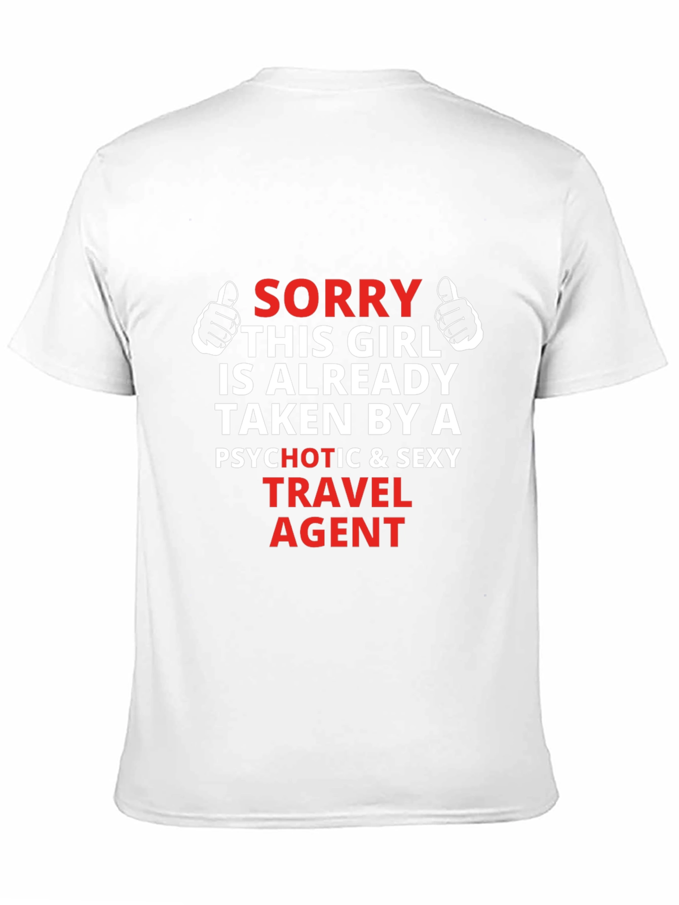 Black Travel Agent Graphic T-Shirt - Sorry Girl Taken view 11
