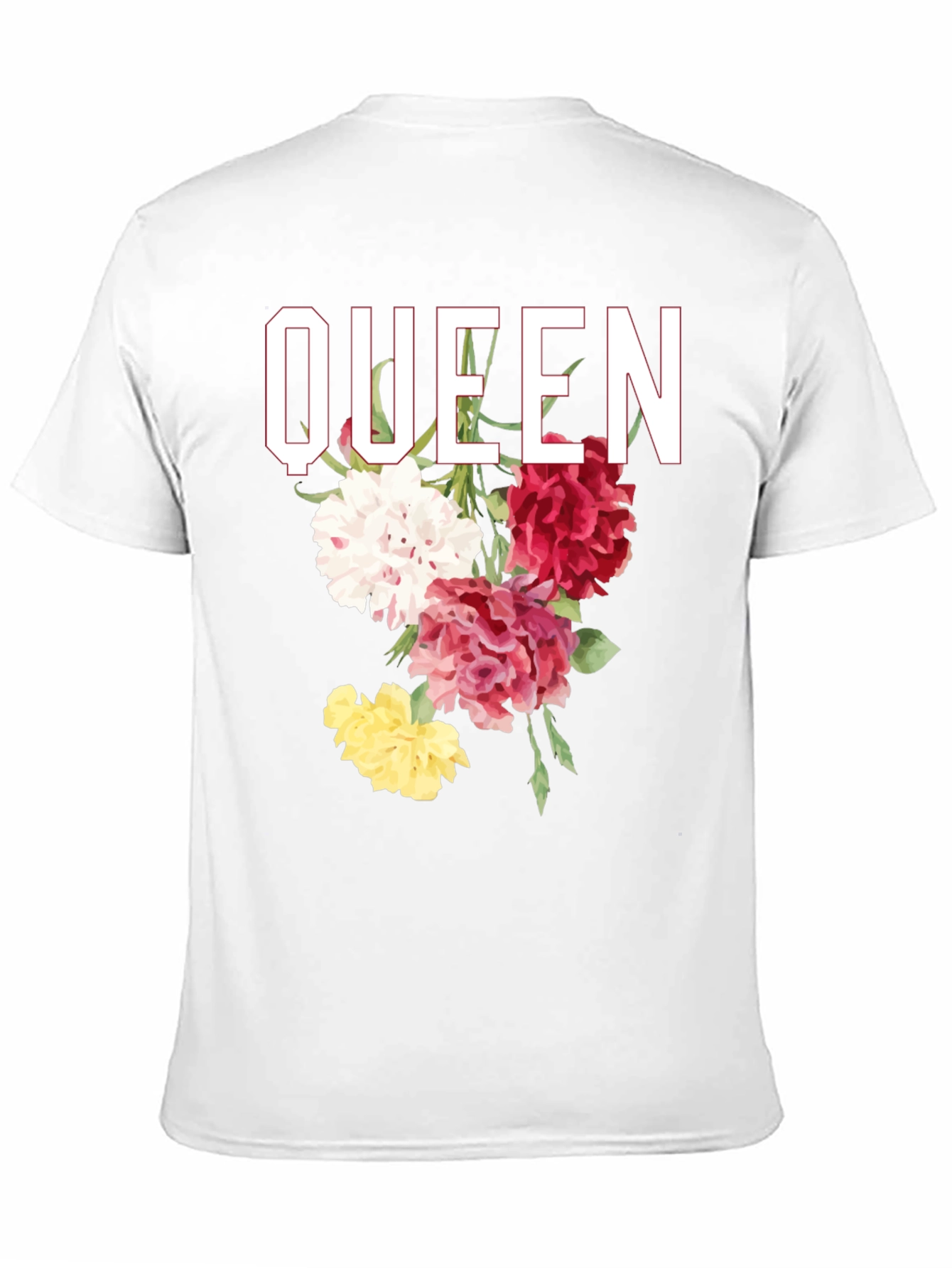 Black Queen Floral Graphic T-Shirt view 11