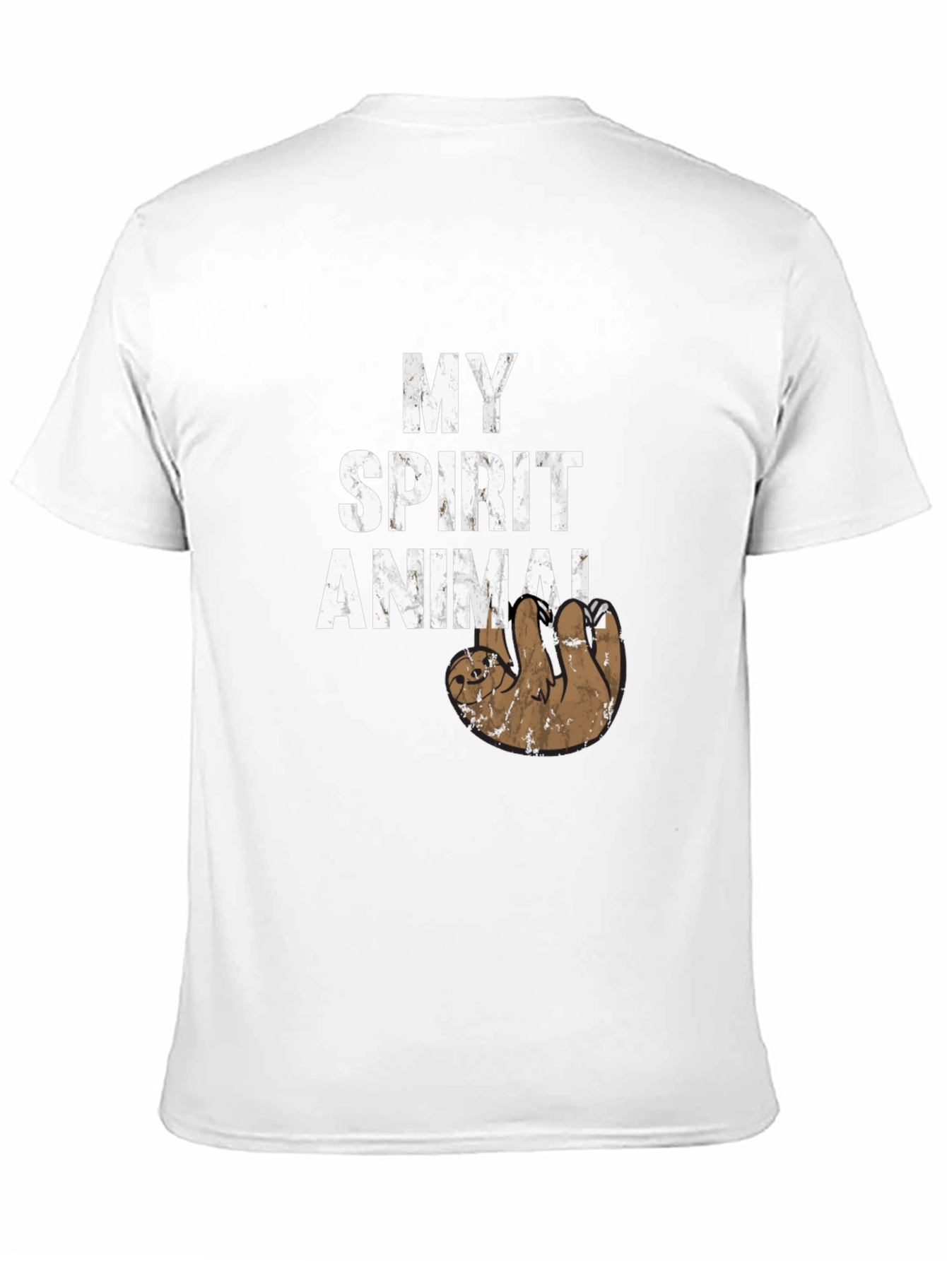 Black My Spirit Animal Sloth T-Shirt Funny Novelty Tee view 11