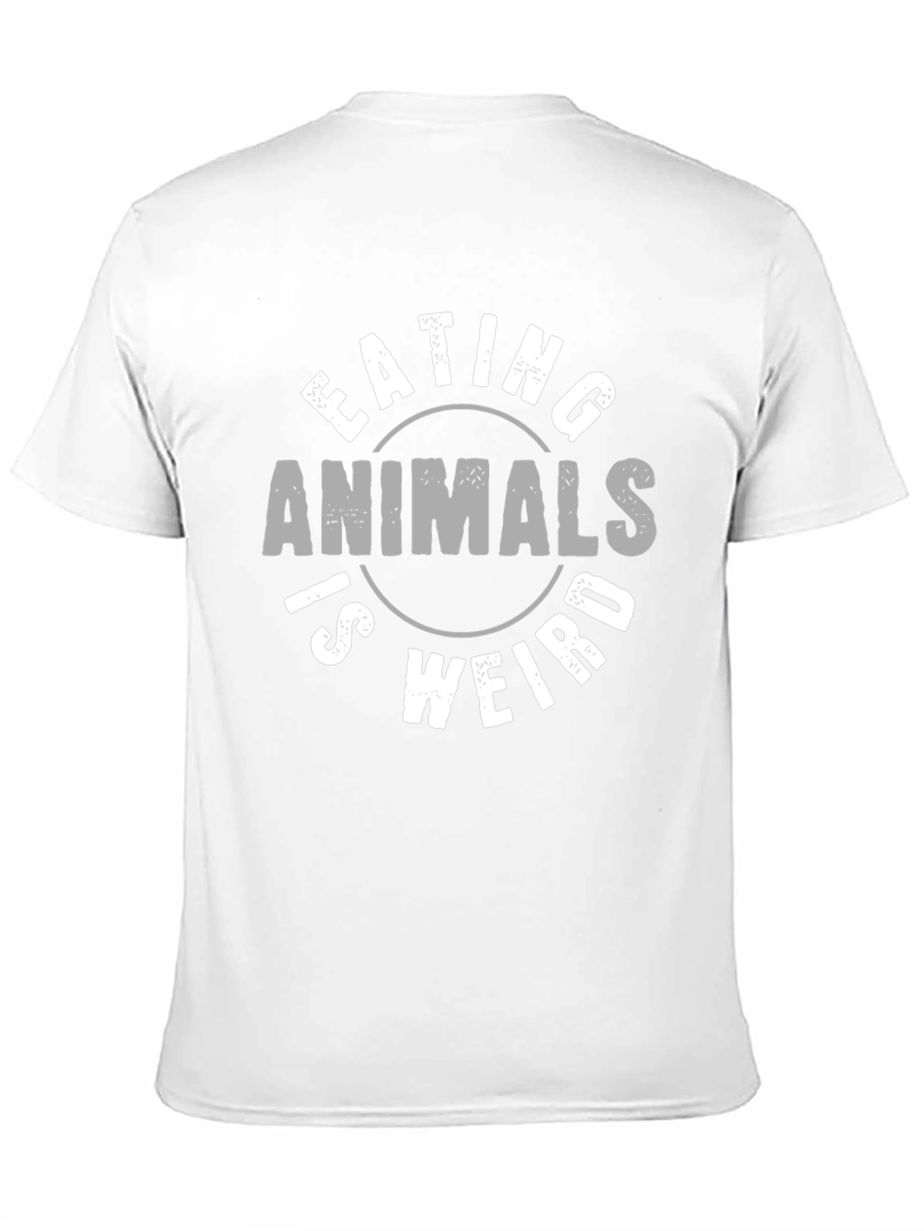 Black Eating Animals Is Weird T-Shirt view 11
