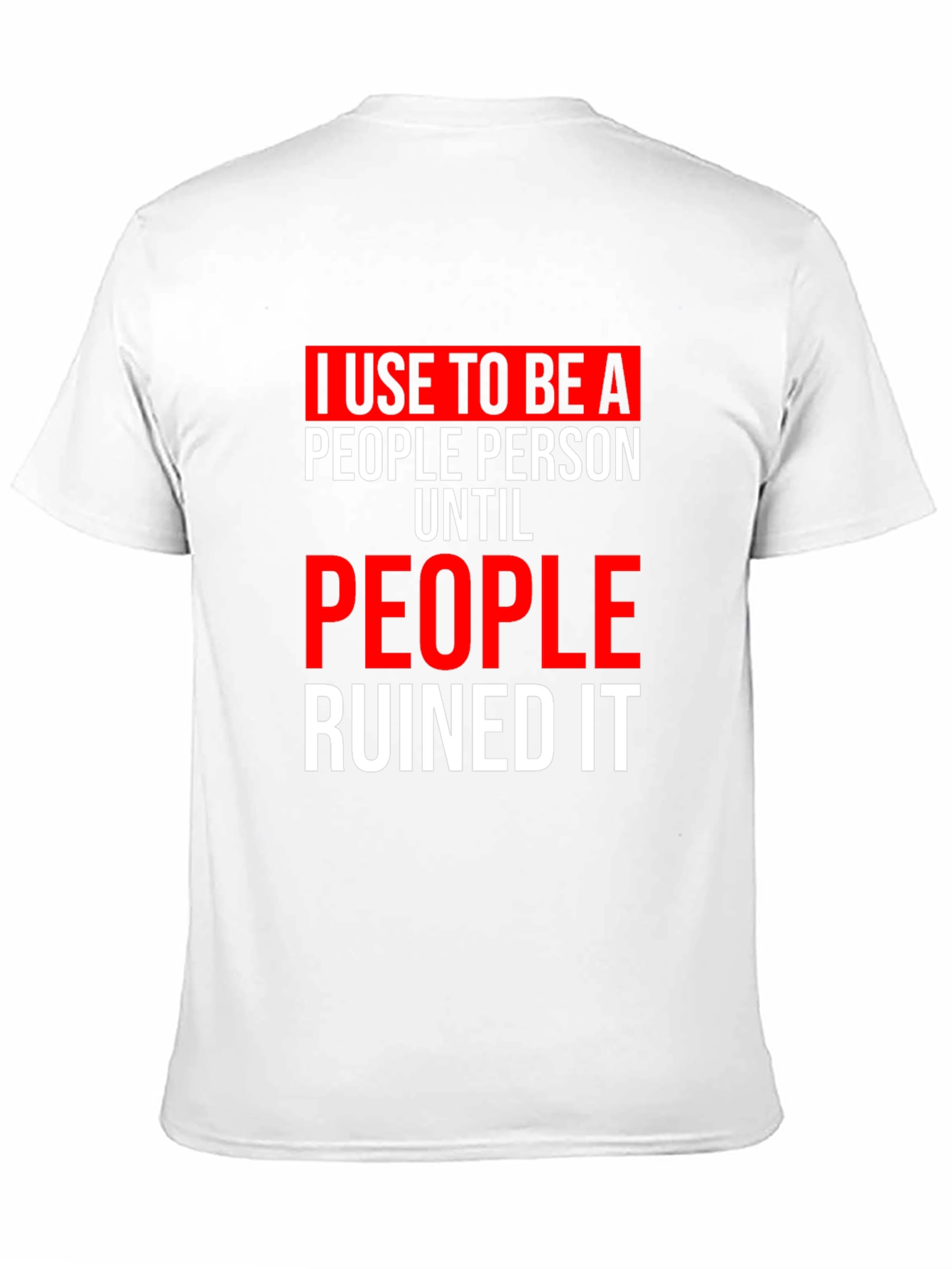 Black Funny 'People Person' Graphic T-Shirt view 11