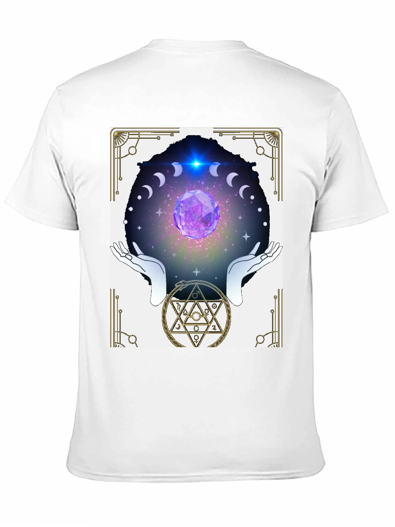 Black Mystic Crystal Ball Graphic Tee view 11