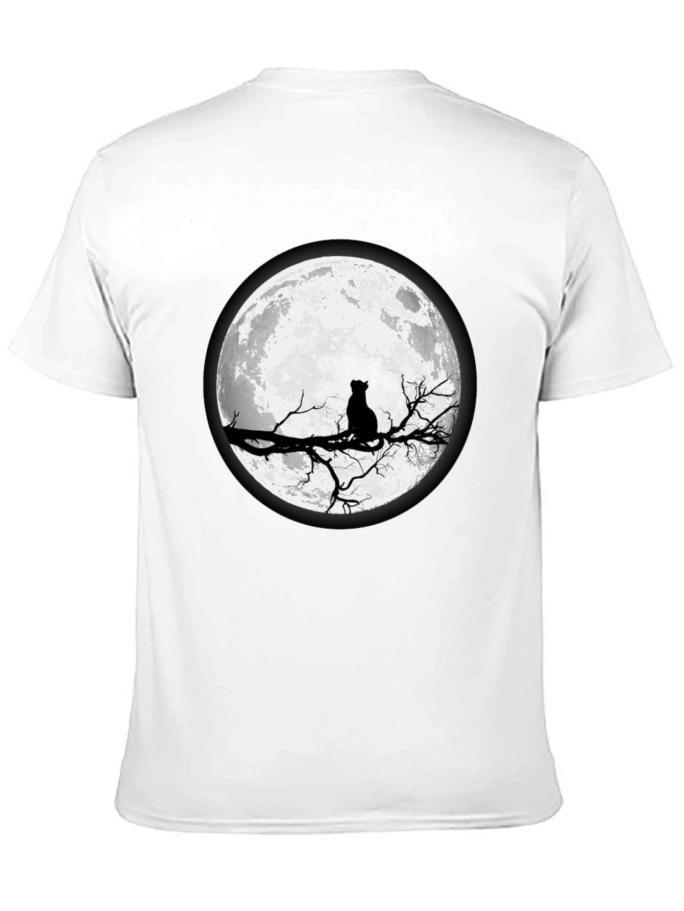 Black Black Cat Moon T-Shirt view 11