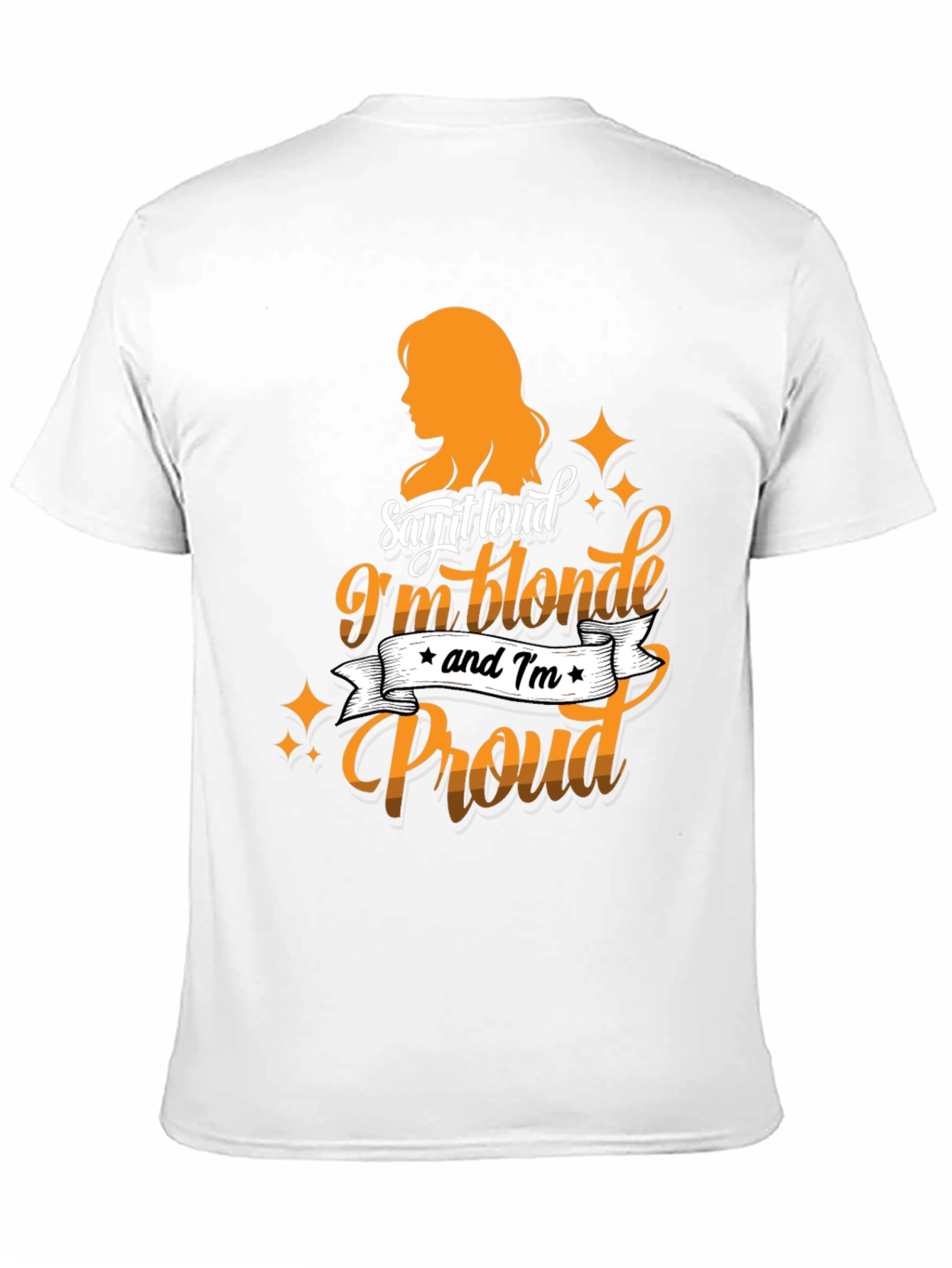 Black Blonde & Proud Graphic Tee - Black Cotton T-Shirt view 11