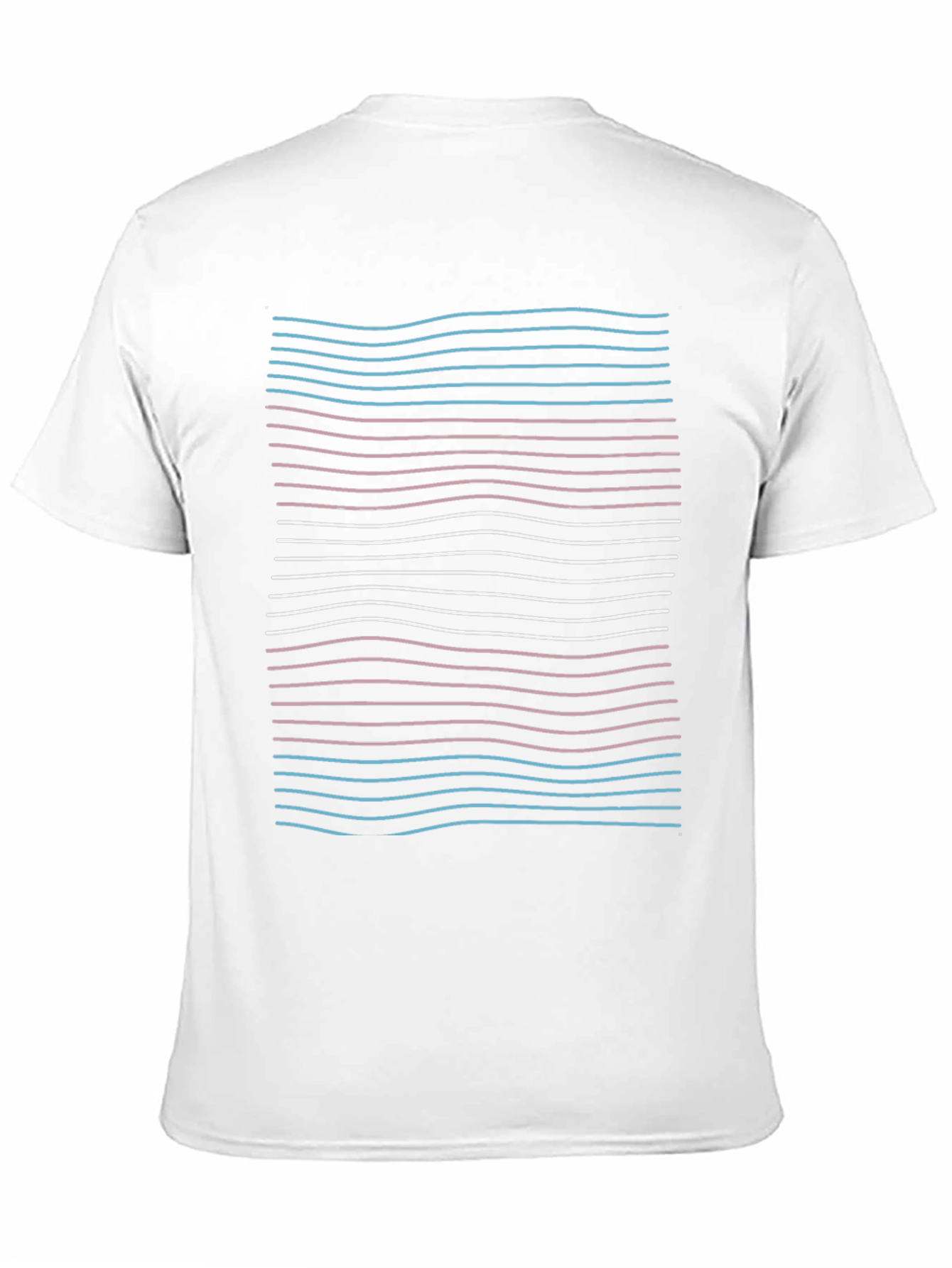 Black Transgender Pride Flag Stripes Black T-Shirt view 11