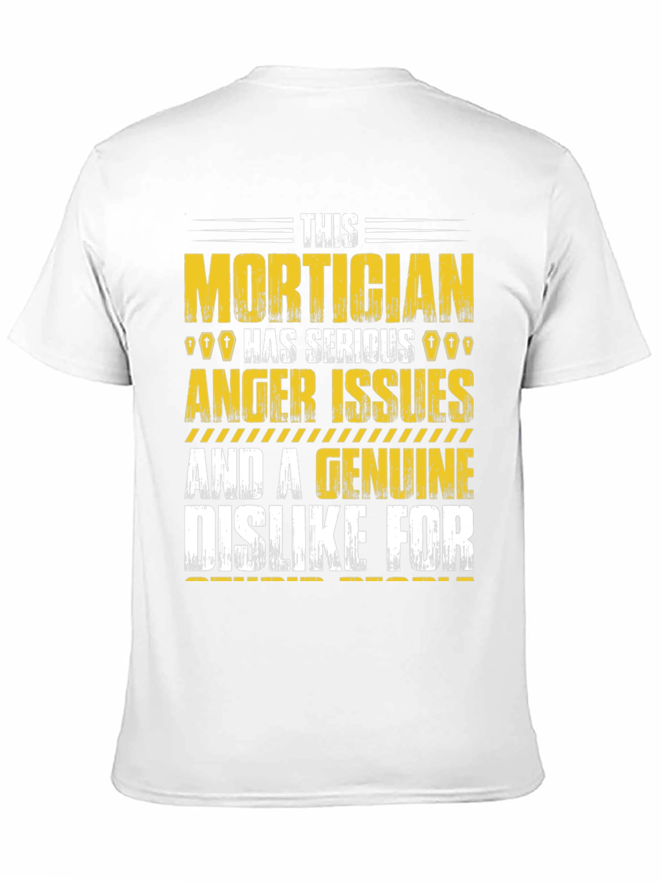 Black Mortician Humor Graphic T-Shirt view 11