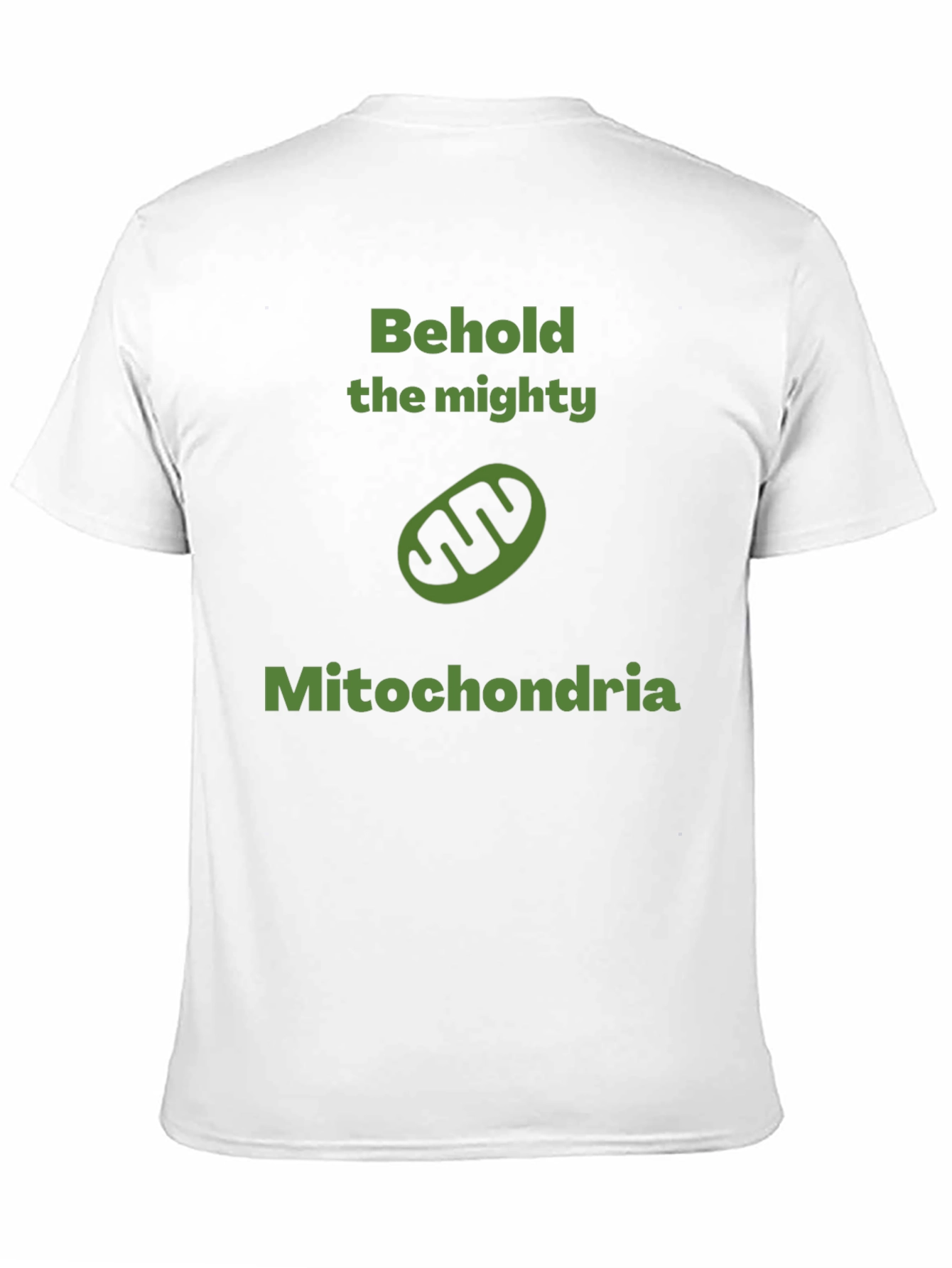 Black Mitochondria Mighty Funny Science T-Shirt view 11