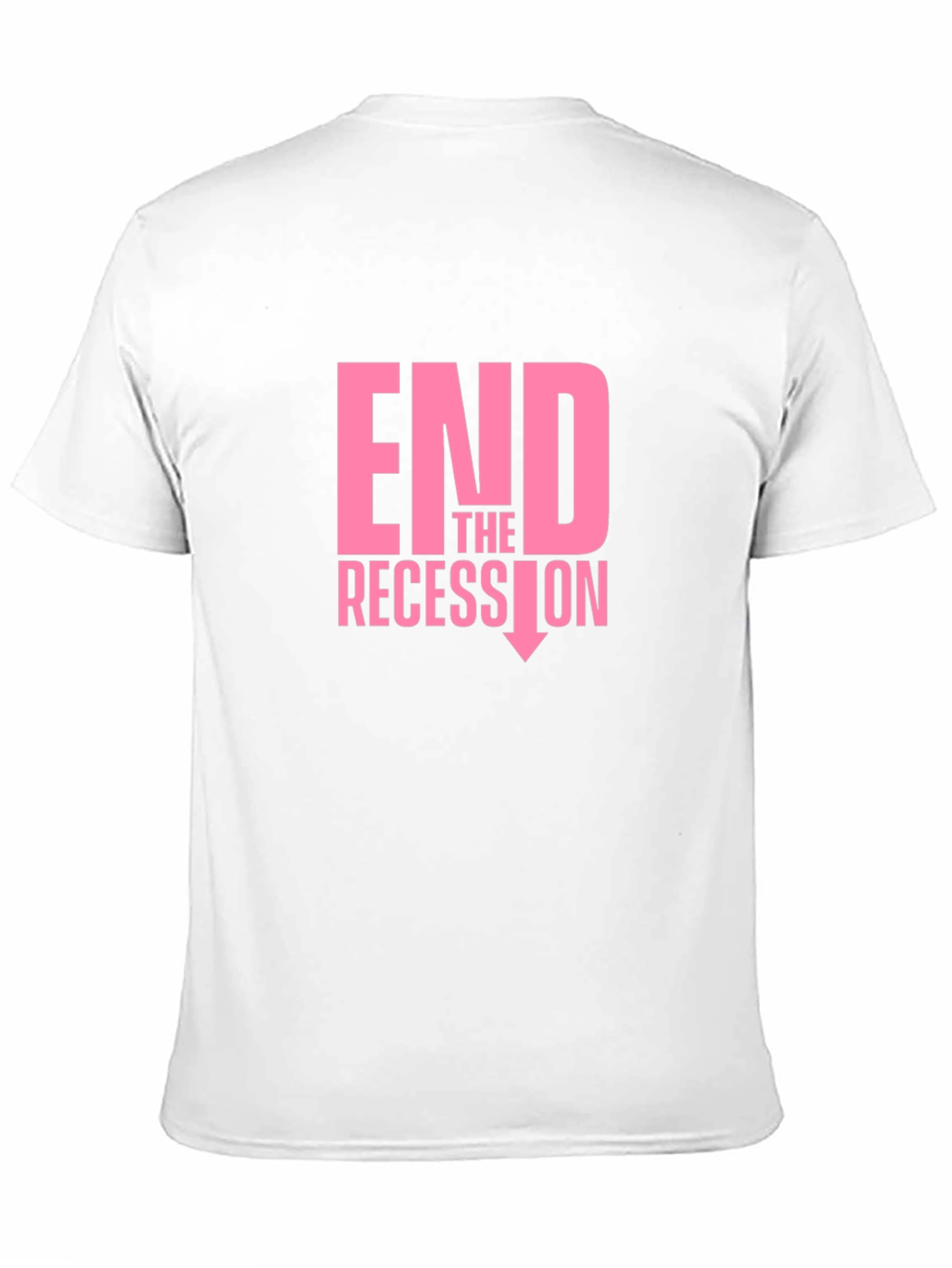 Black End the Recession Graphic T-Shirt view 11