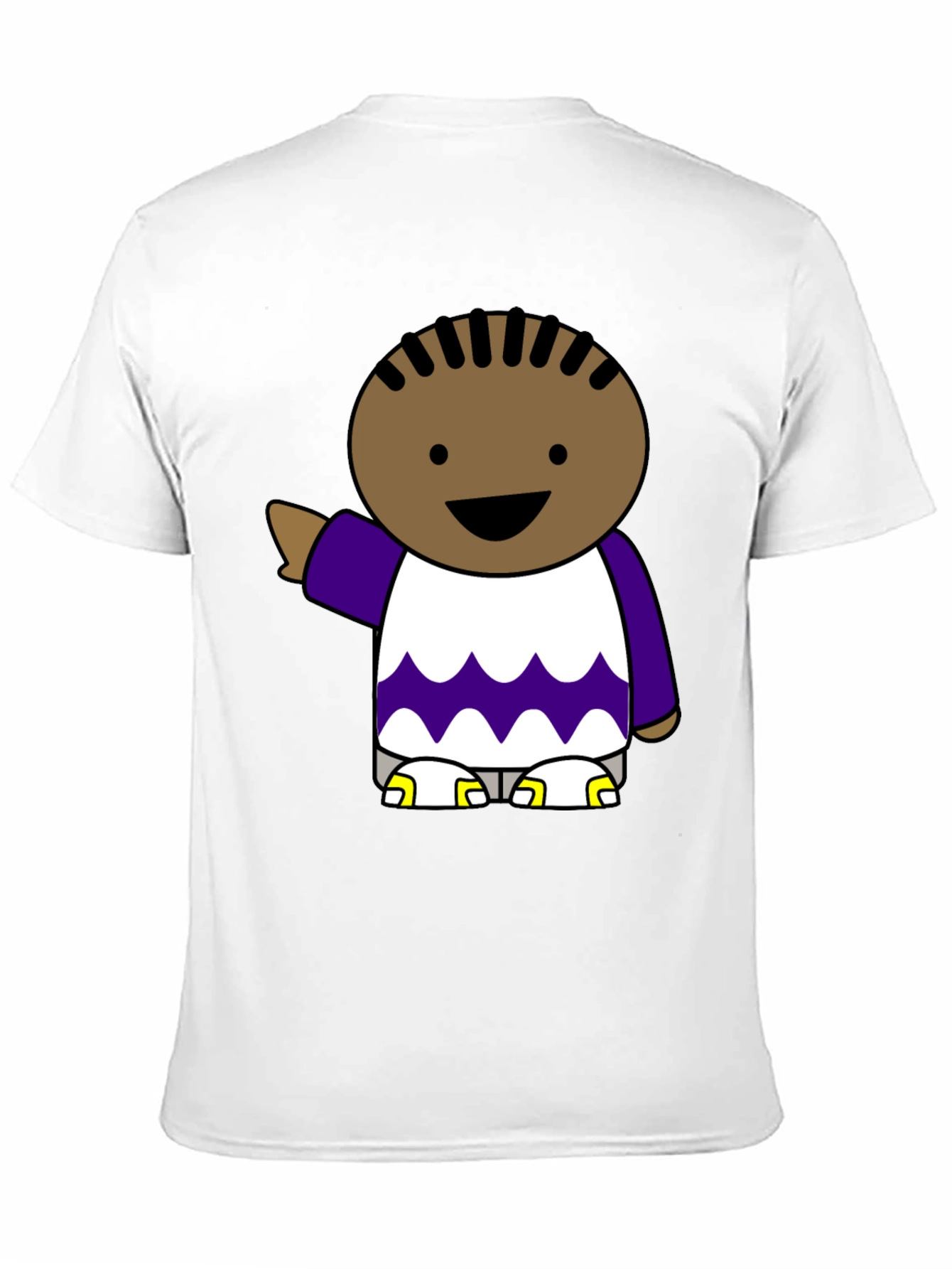 Black Cartoon Character Black T-Shirt view 11