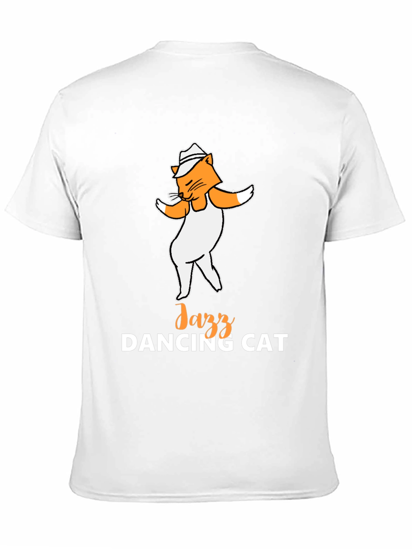 Black Jazz Dancing Cat T-Shirt - Cool Graphic Tee view 11
