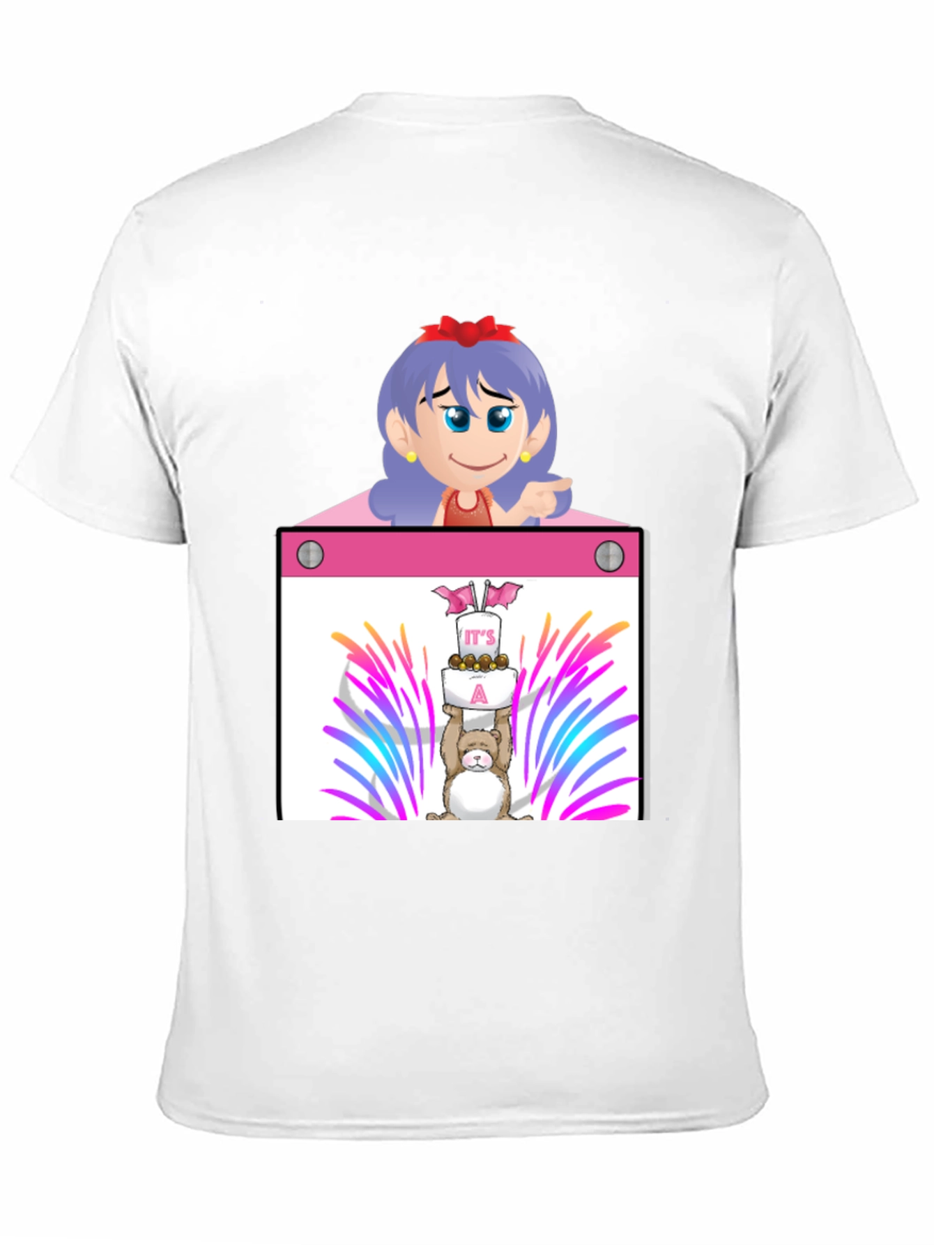 Black Cartoon Character Graphic Tee - Celebrate with Style! view 11