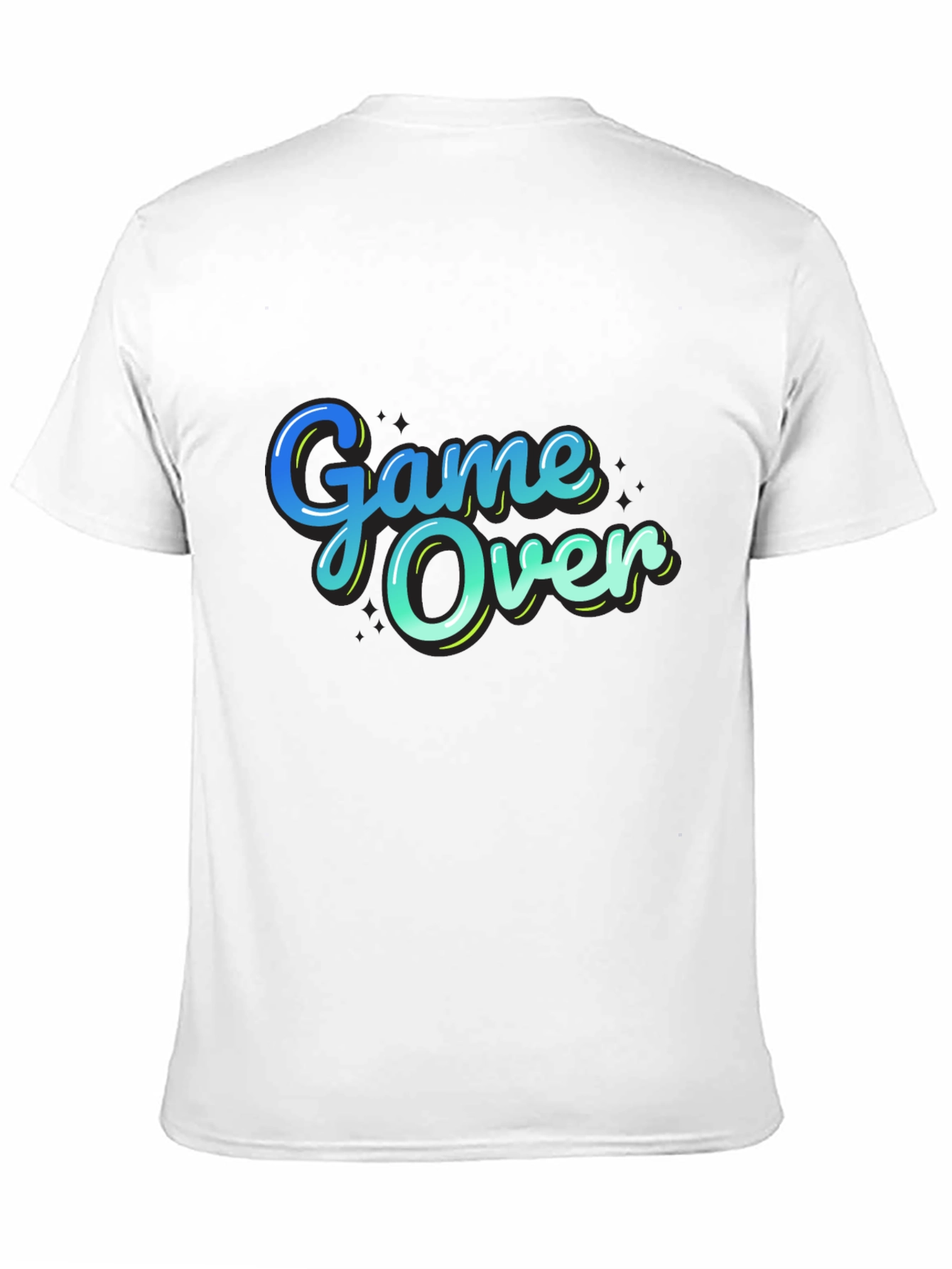 Black Game Over Graphic T-Shirt - Gamer Style view 11