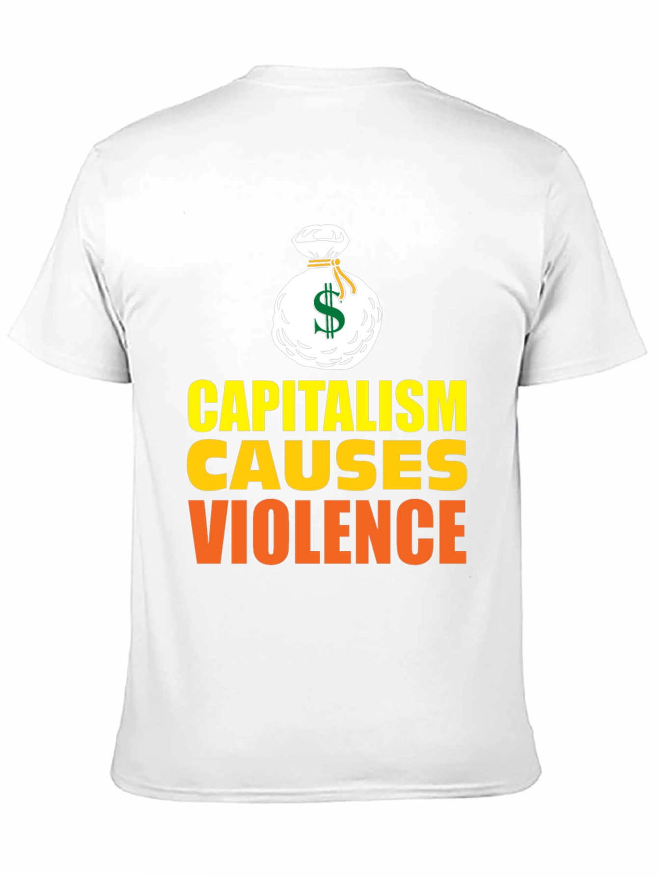 Black Capitalism Causes Violence Graphic T-Shirt view 11
