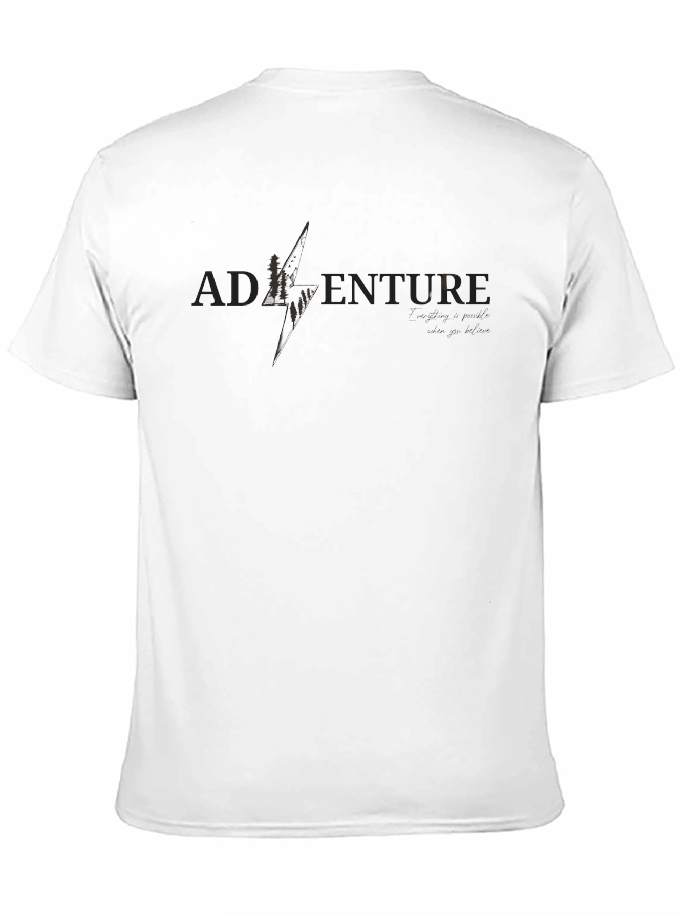 Black Adventure Graphic T-Shirt - Mens Black Tee view 11