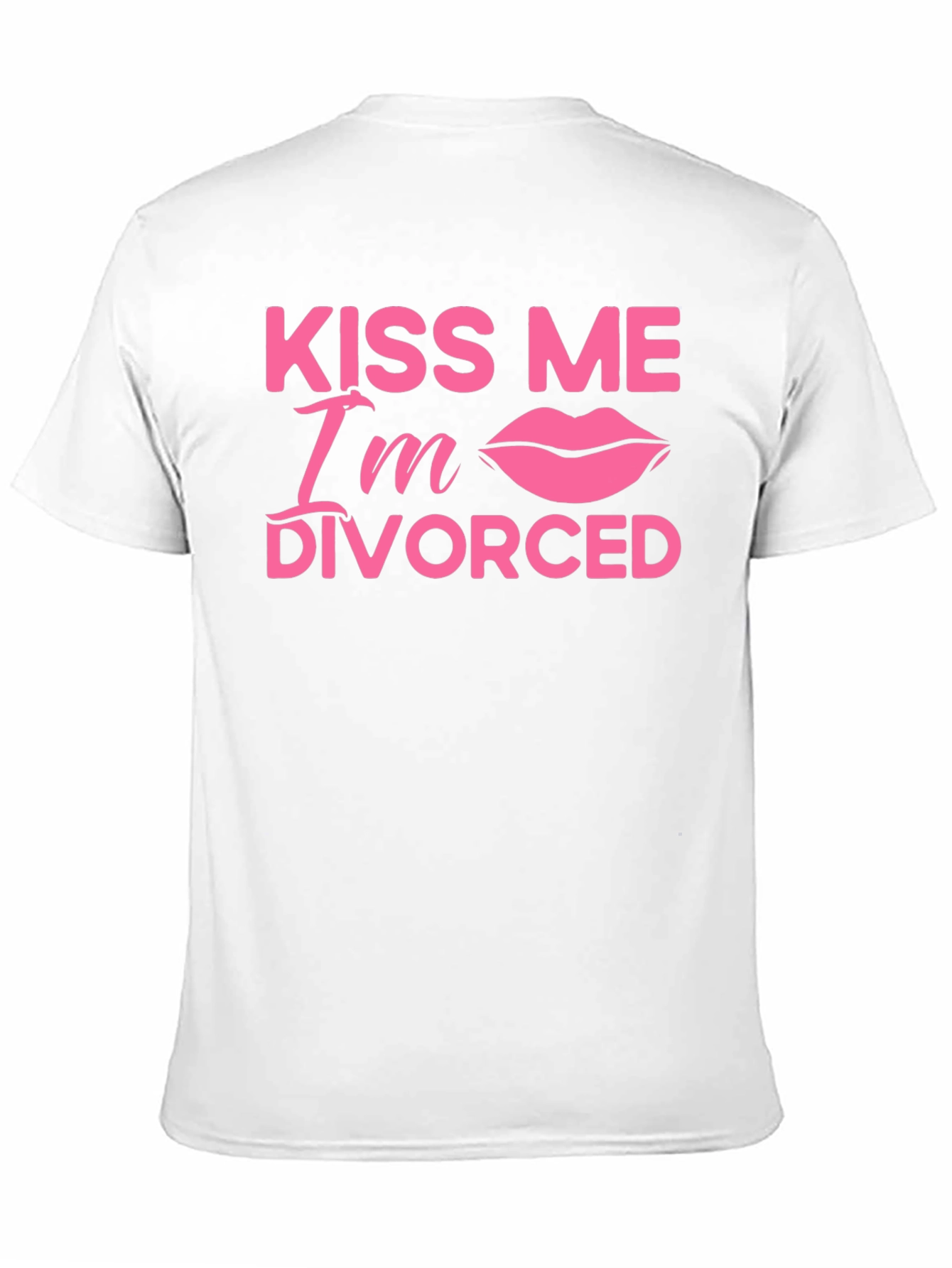 Black Kiss Me I'm Divorced T-Shirt view 11
