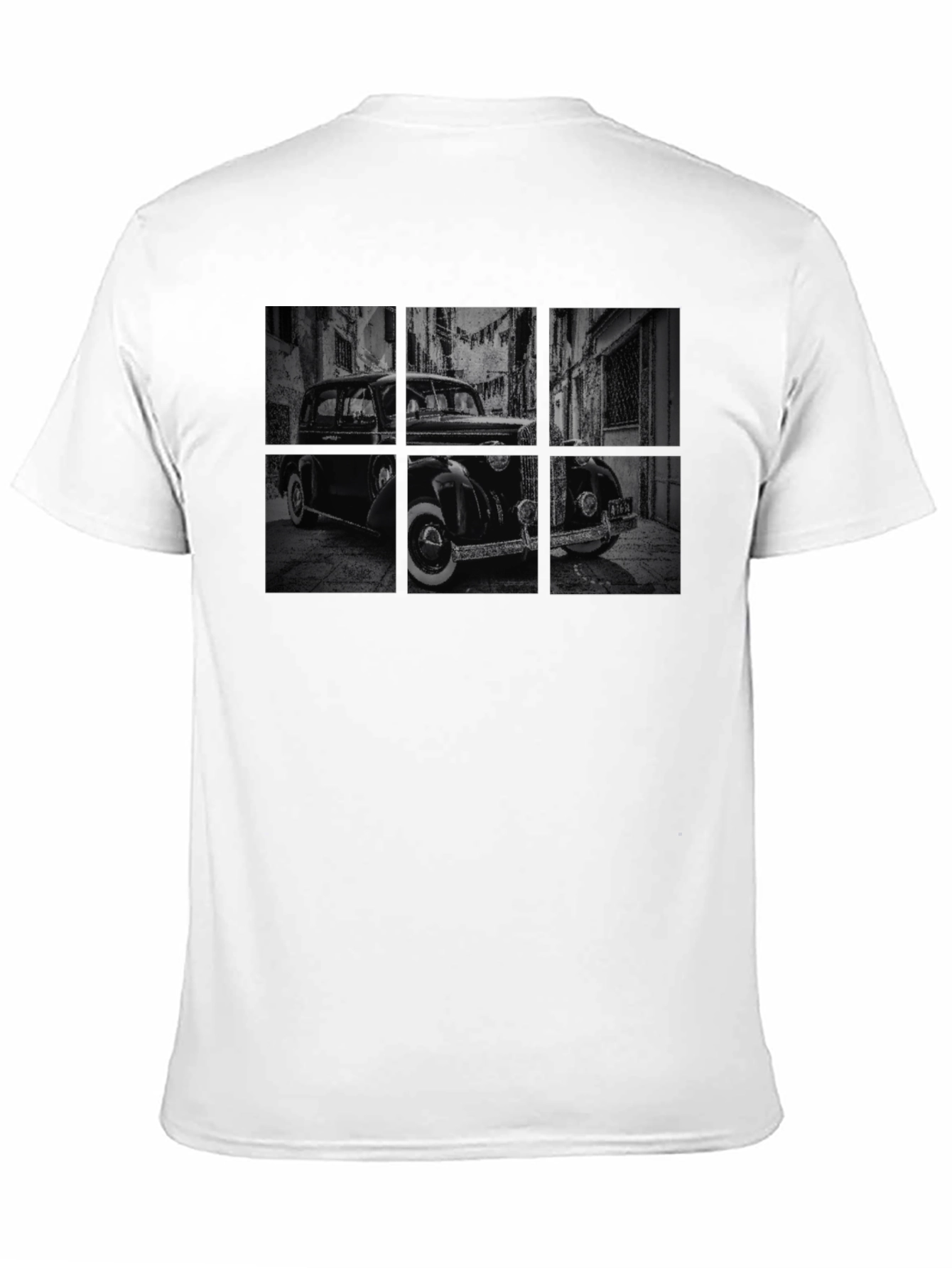 Black Vintage Car Black T-Shirt view 11