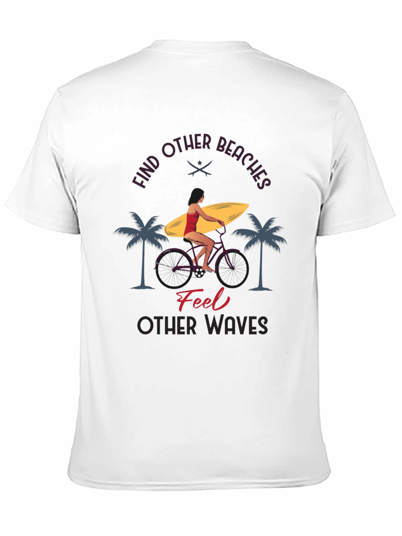 Black Find Other Beaches T-Shirt view 11