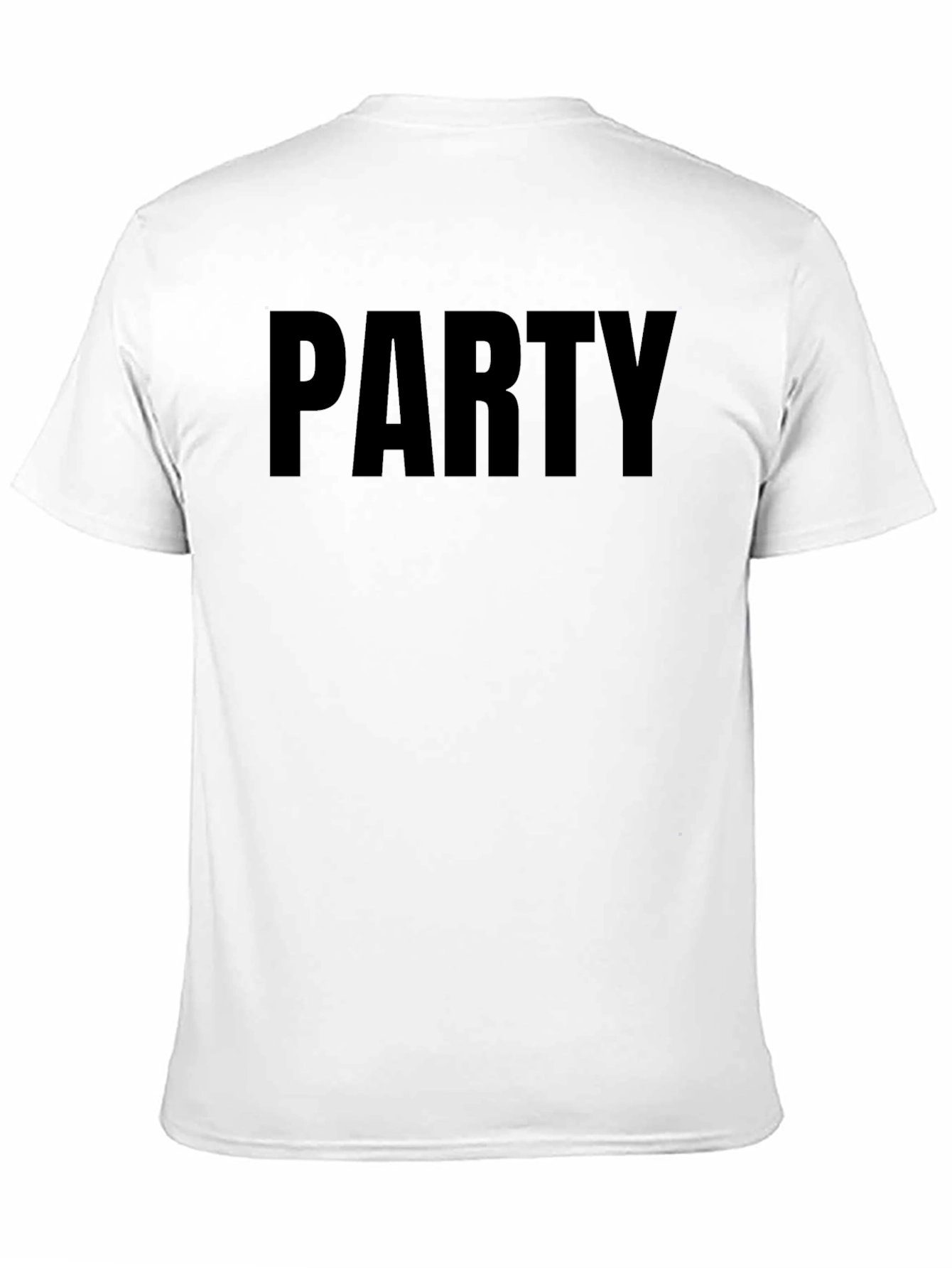 Black PARTY Graphic Tee - Bold Statement T-Shirt view 11