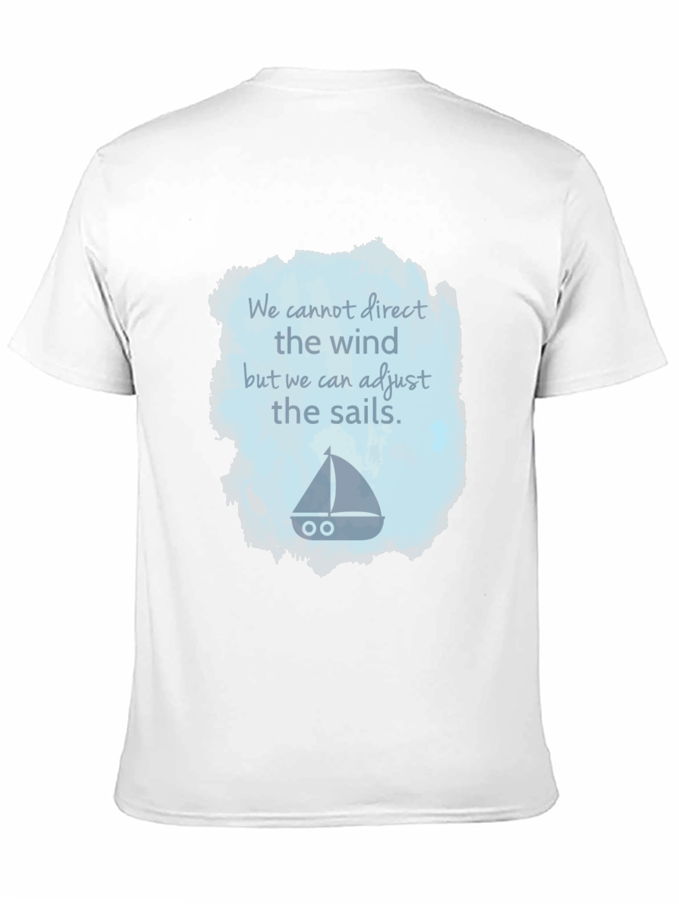 Black Inspirational Sailing T-Shirt - Adjust the Sails view 11