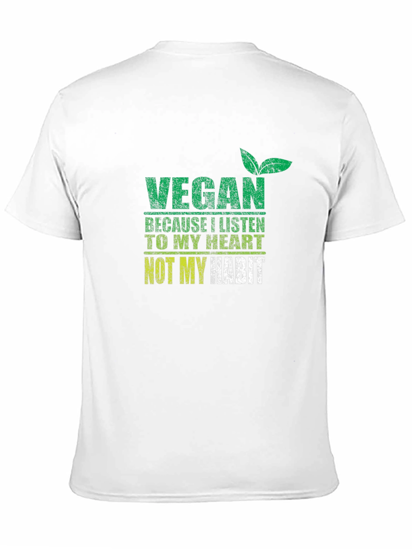 Black Vegan Heart Habit T-Shirt view 11