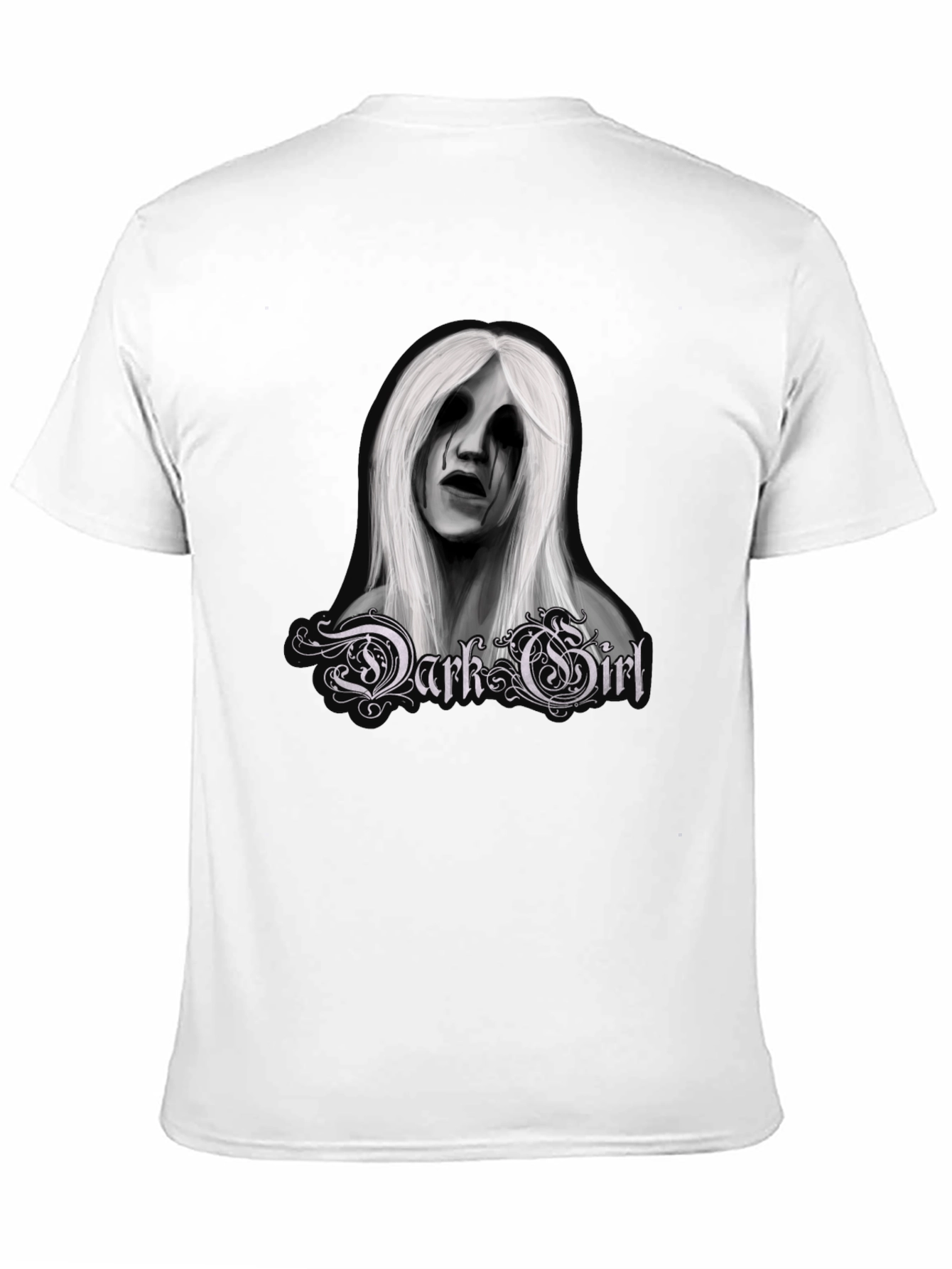 Black Dark Girl Graphic Tee - Men's Black T-Shirt view 11