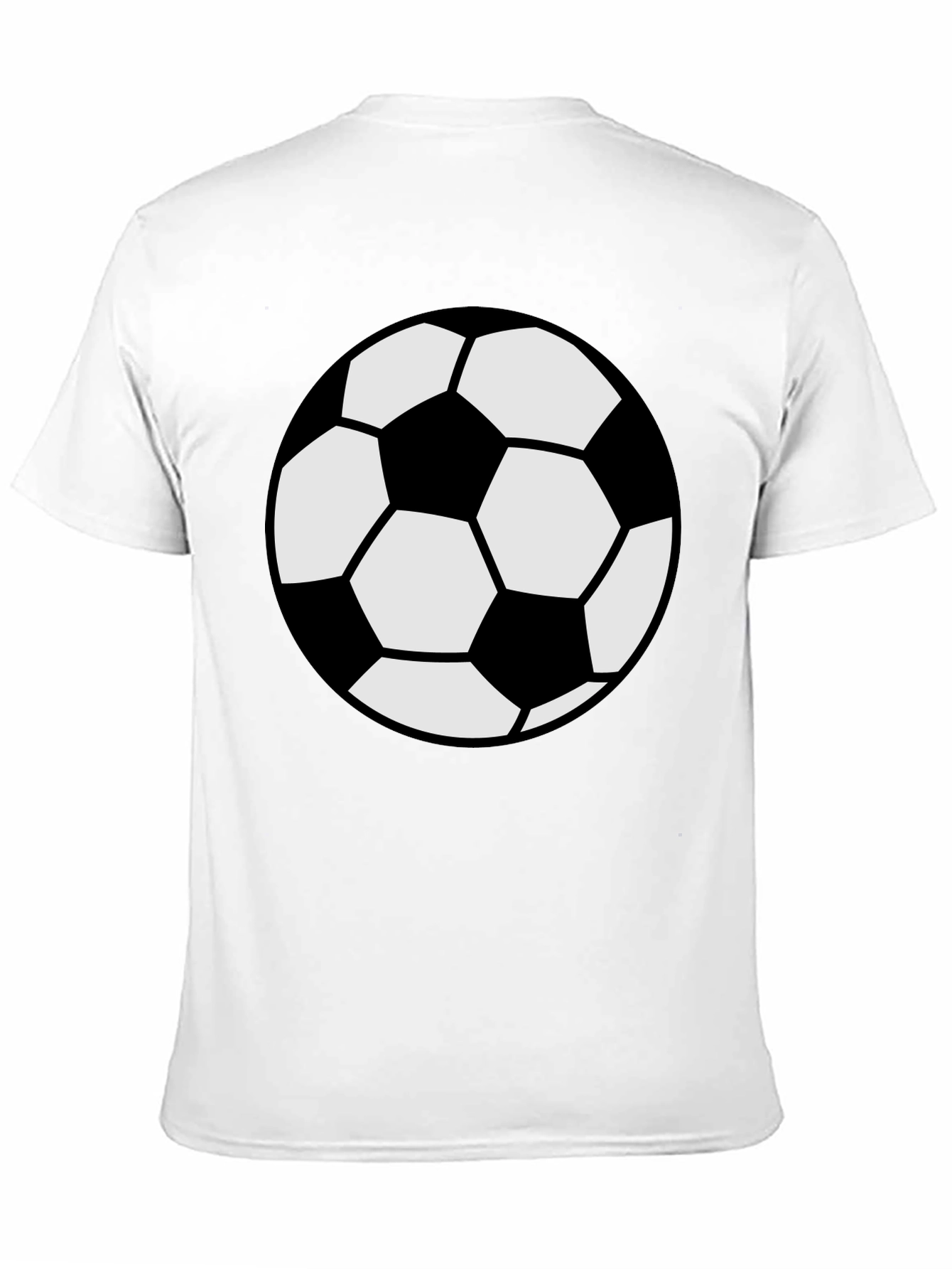 Black Soccer Ball Graphic Tee - Black Cotton Comfort view 11