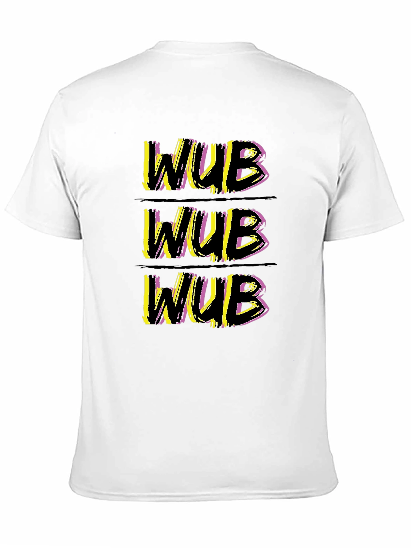 Black WUB Graphic Tee - Stylish Crew Neck T-Shirt view 11