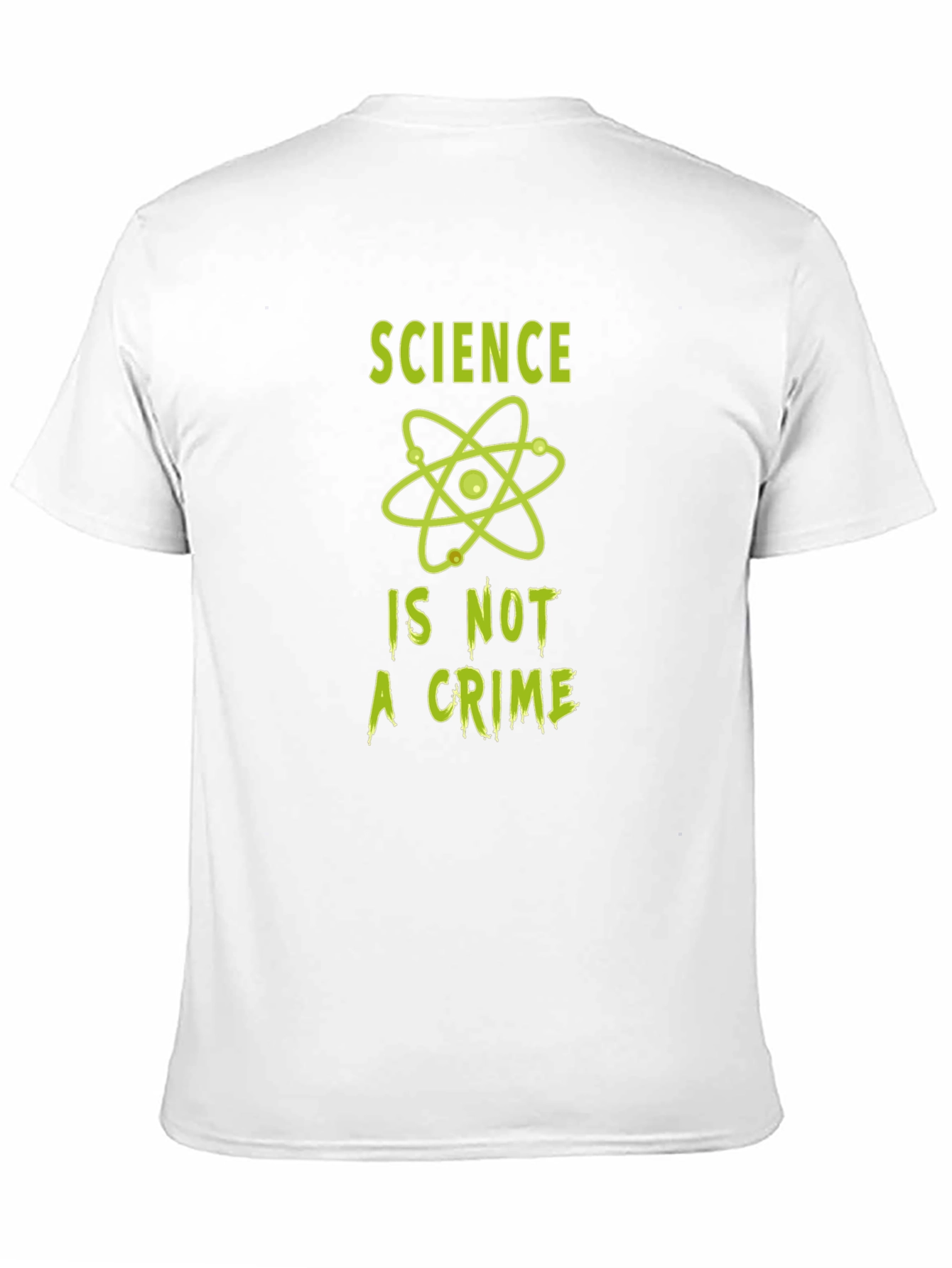 Black Science Is Not A Crime T-Shirt - Black view 11