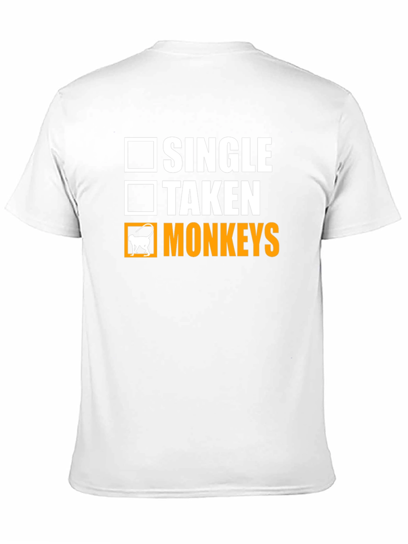 Black Single, Taken, Monkeys T-Shirt view 11