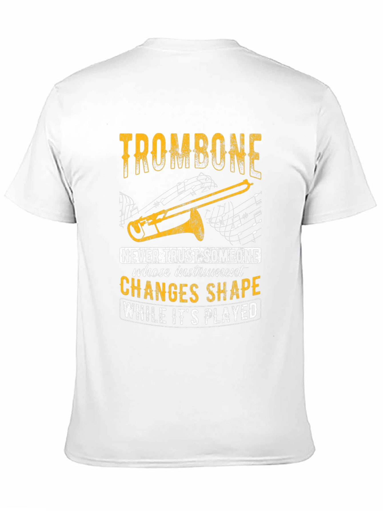 Black Trombone T-Shirt - Instrument Humor Tee view 11