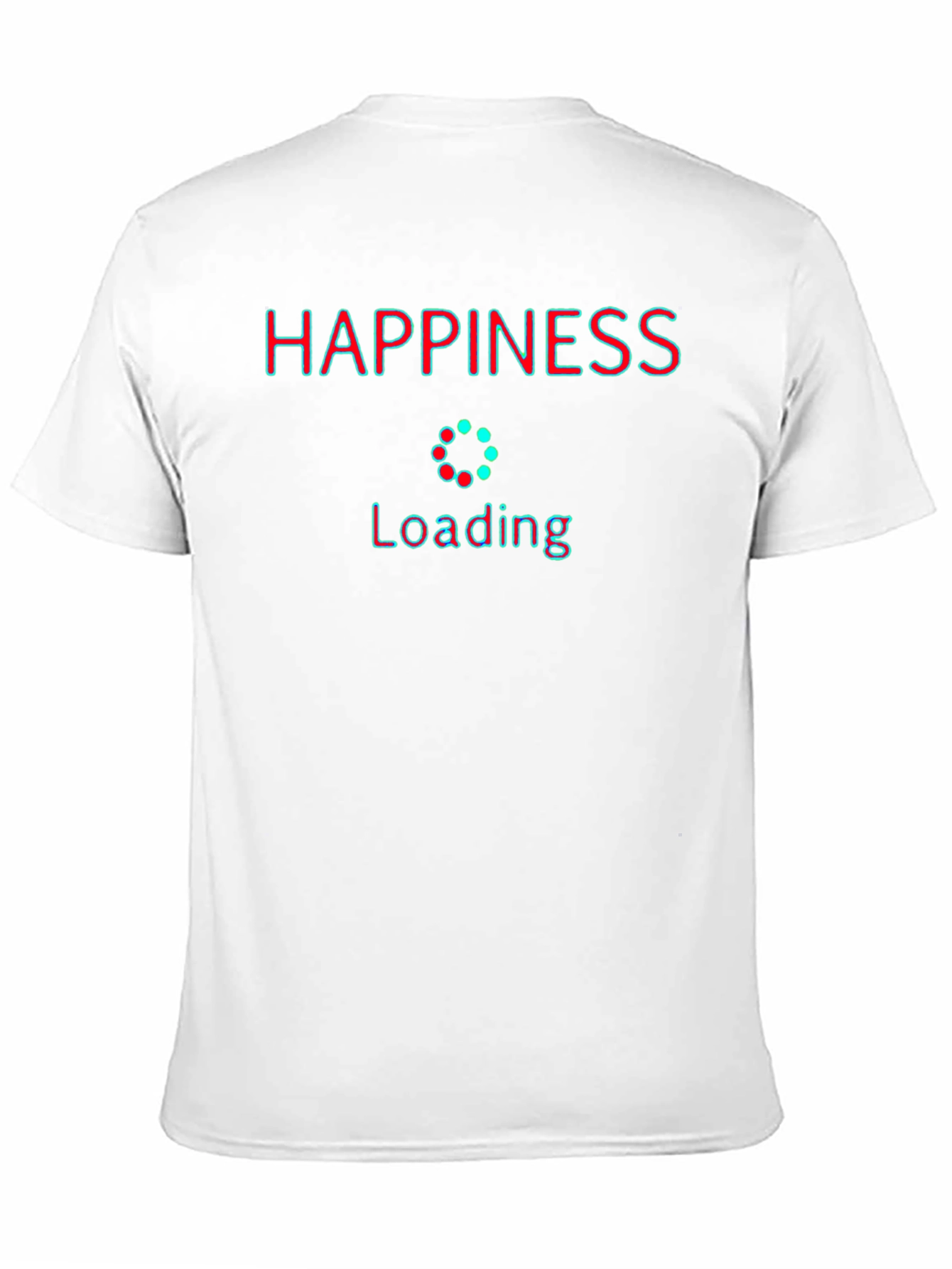 Black Happiness Loading T-Shirt - Stylish Graphic Tee view 11