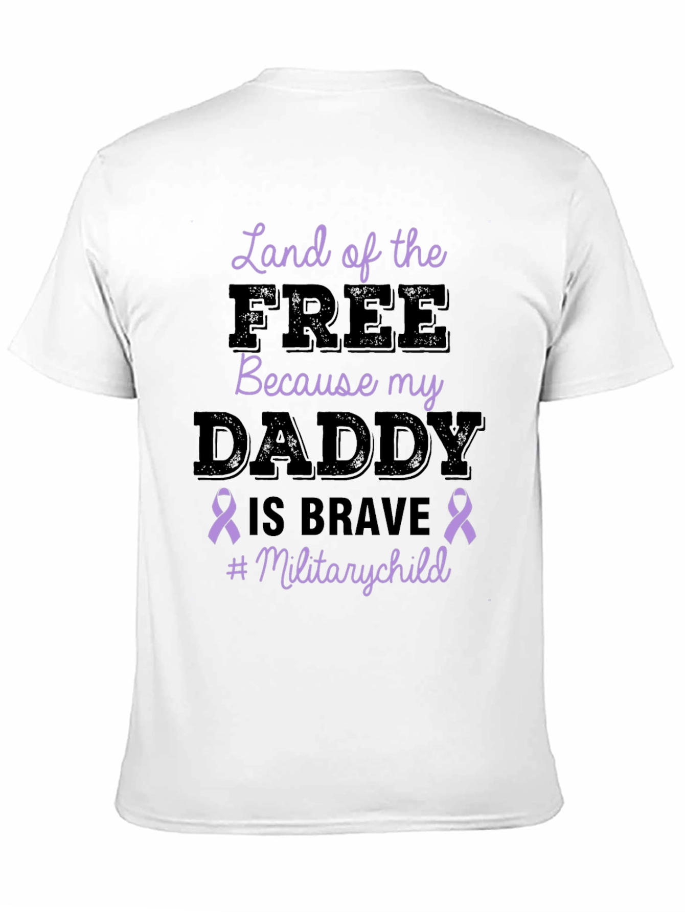 Black Land of the Free Military Child T-Shirt view 11