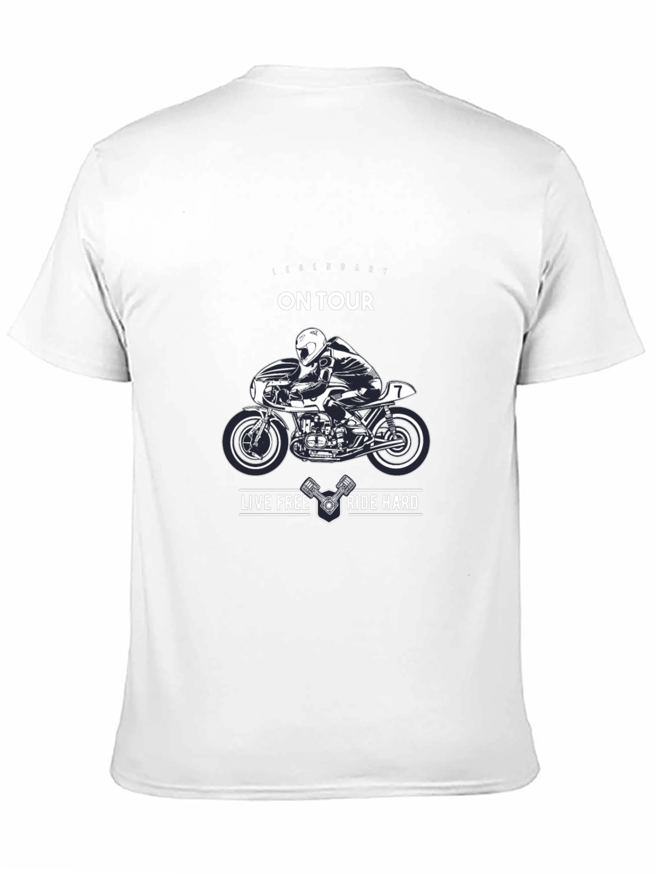 Black Legendary On Tour Motorcycle Graphic T-Shirt view 11